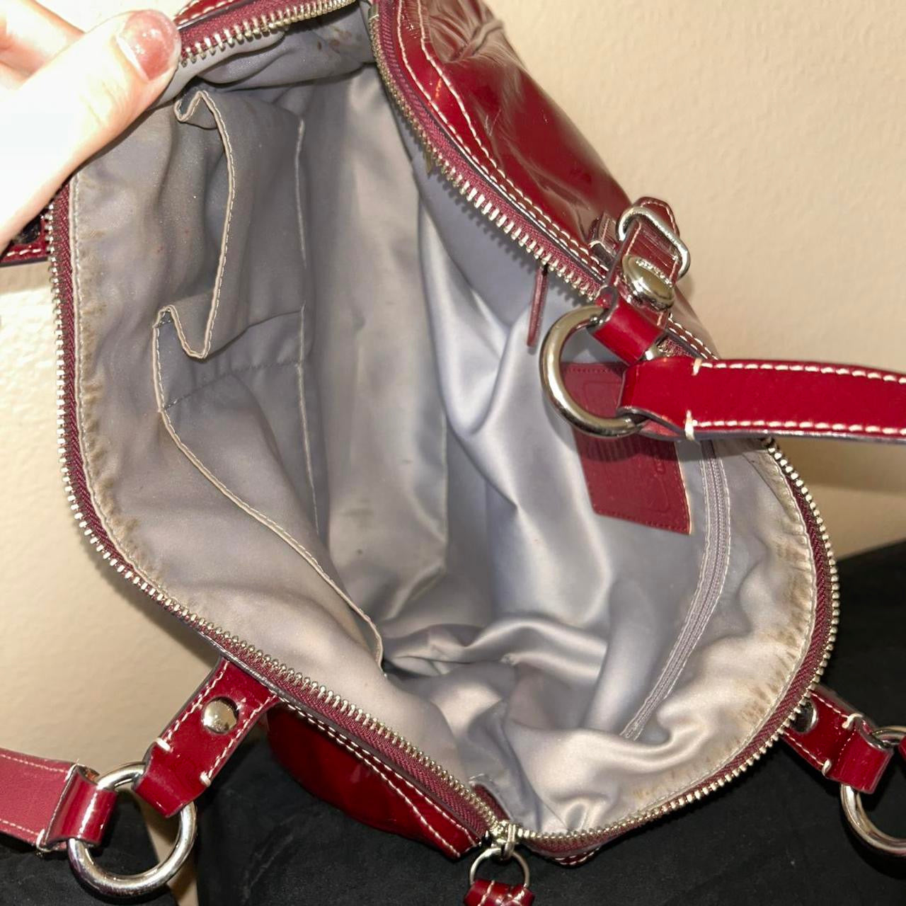 Coach Georgia Patent Leather Satchel Handbag