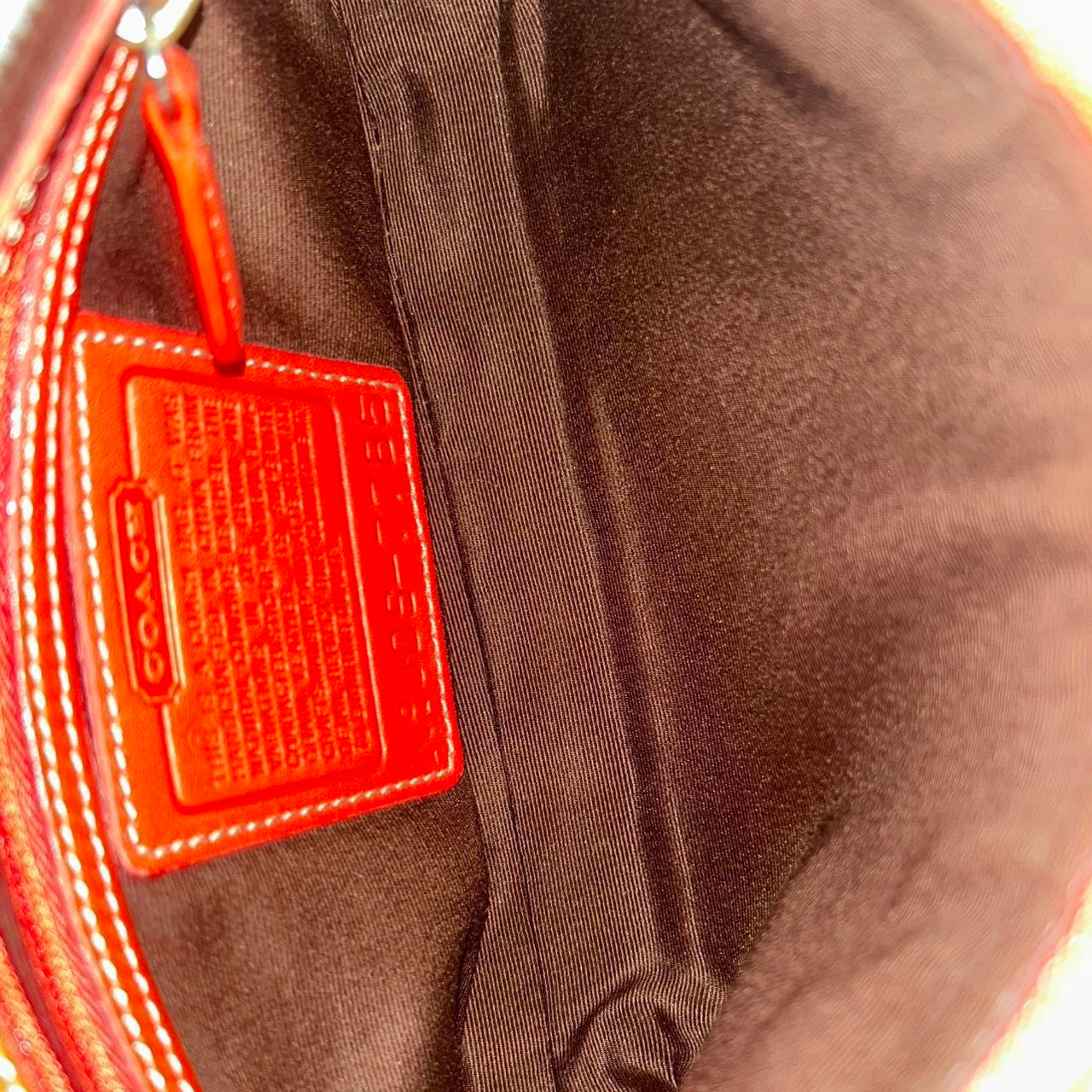 Vintage Coach Demi Hampton Leather Shoulder Bag