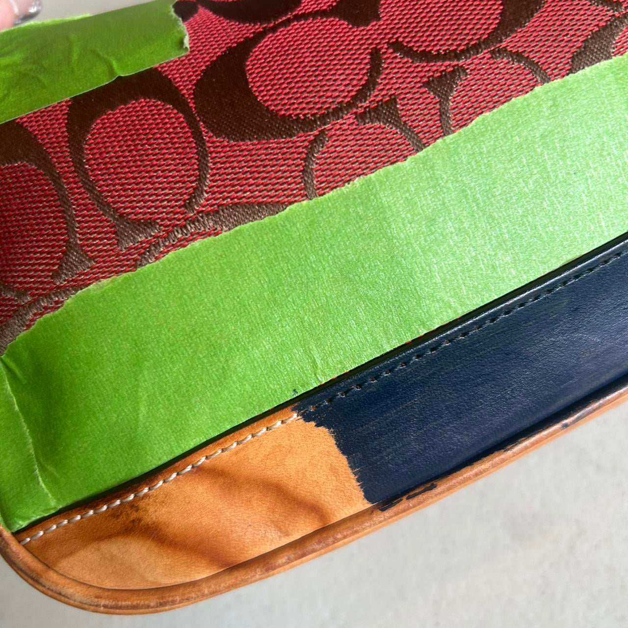 OOAK Vintage Coach Demi Hampton Custom Painted Shoulder Bag