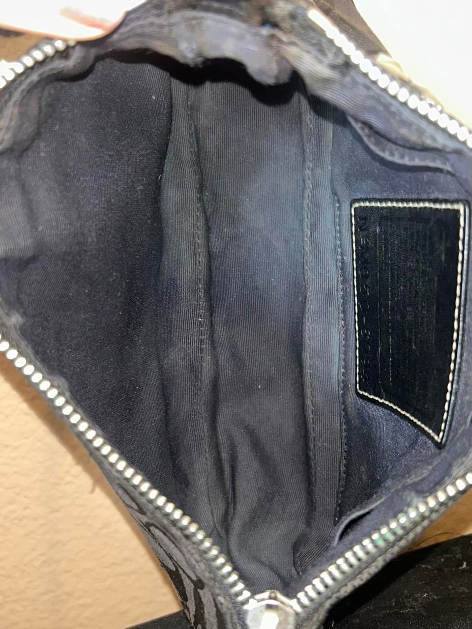 Vintage Coach Demi Hampton Monogram Custom Studded Shoulder Bag