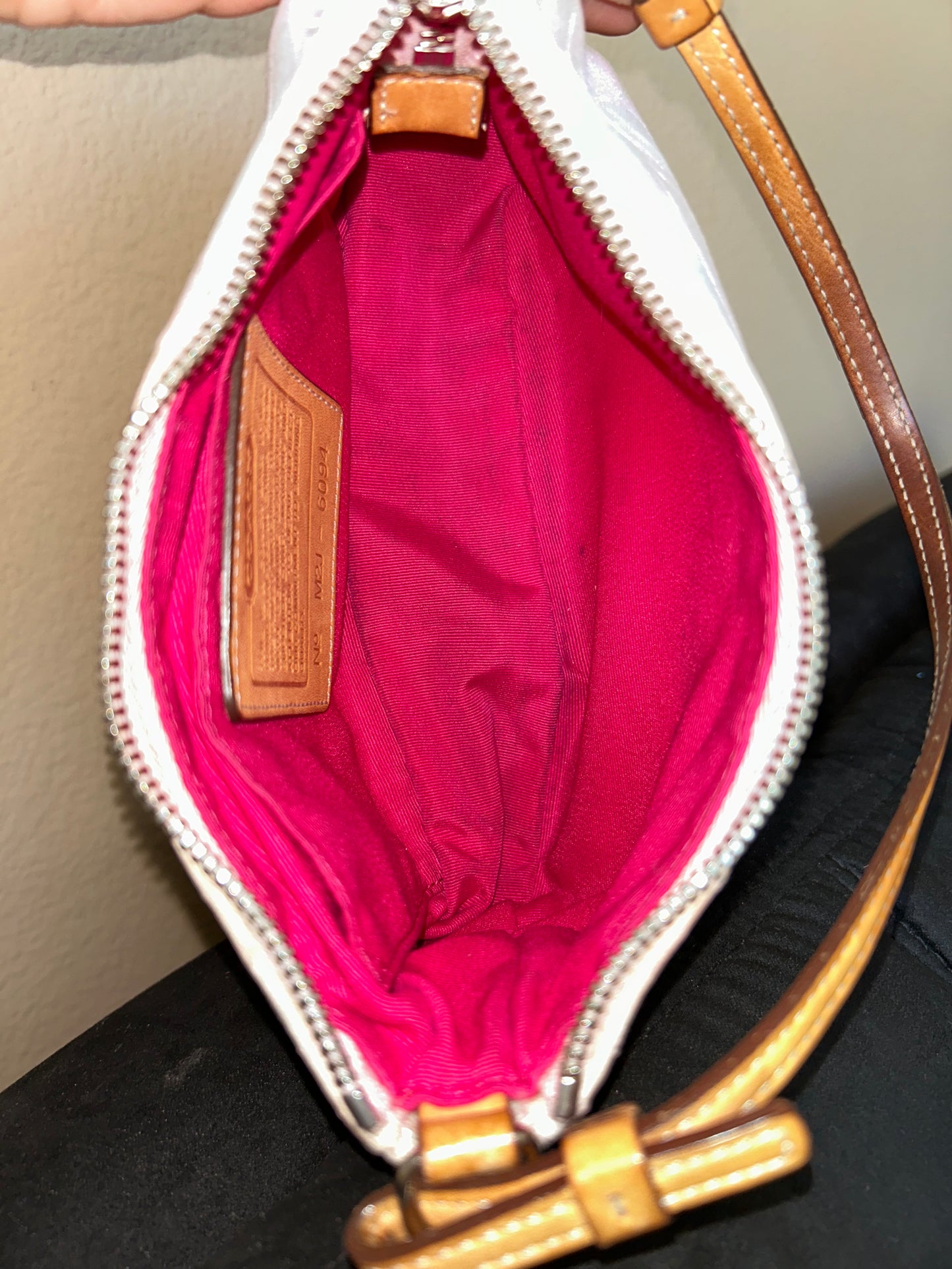 Vintage Coach Demi Hampton Monogram Shoulder Bag
