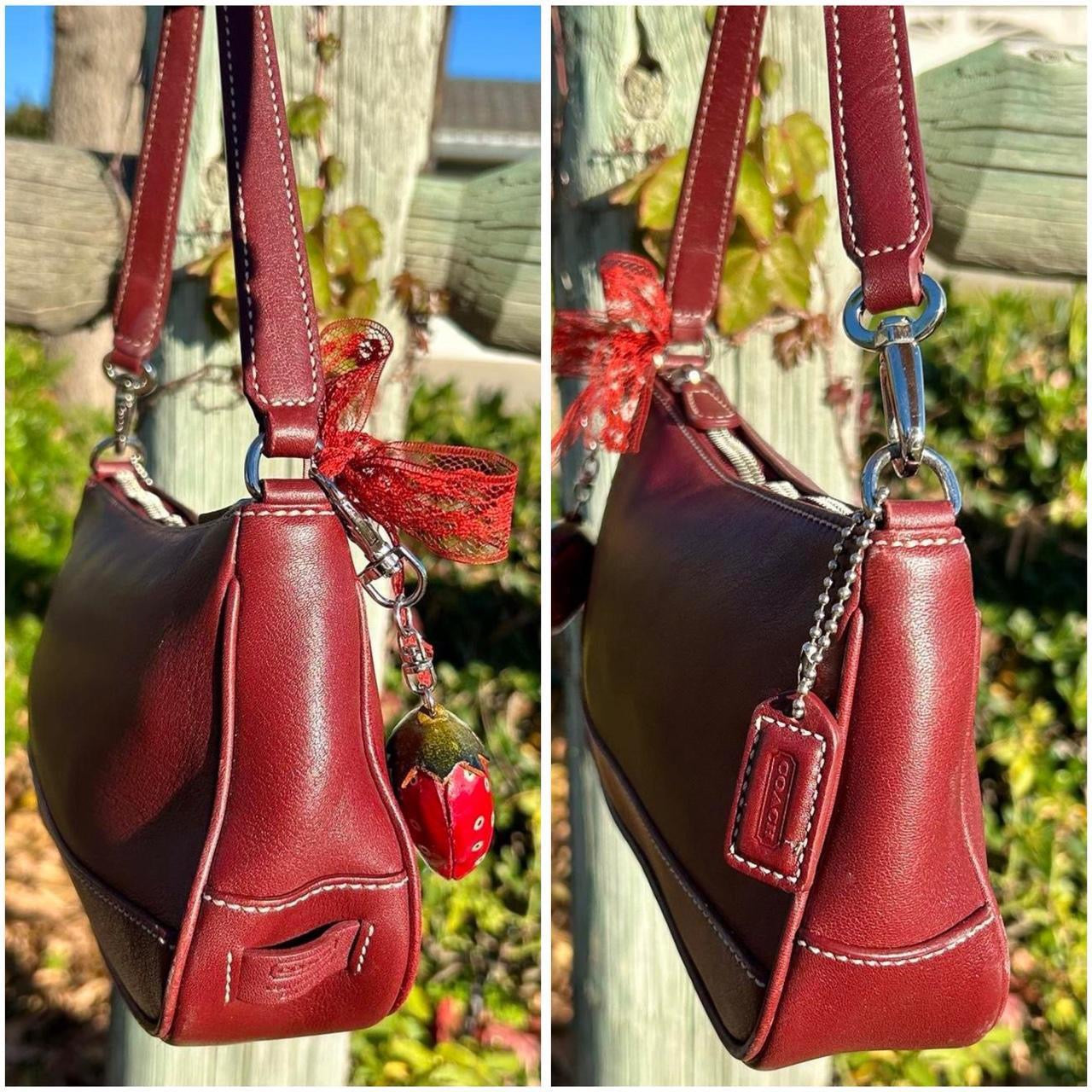 Vintage Coach Demi Hampton Leather Shoulder Bag