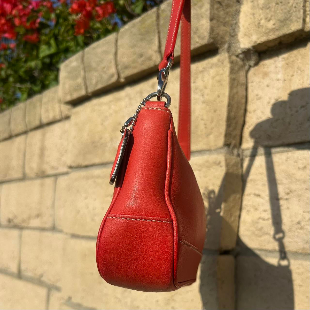 Vintage Coach Demi Hampton Leather Shoulder Bag