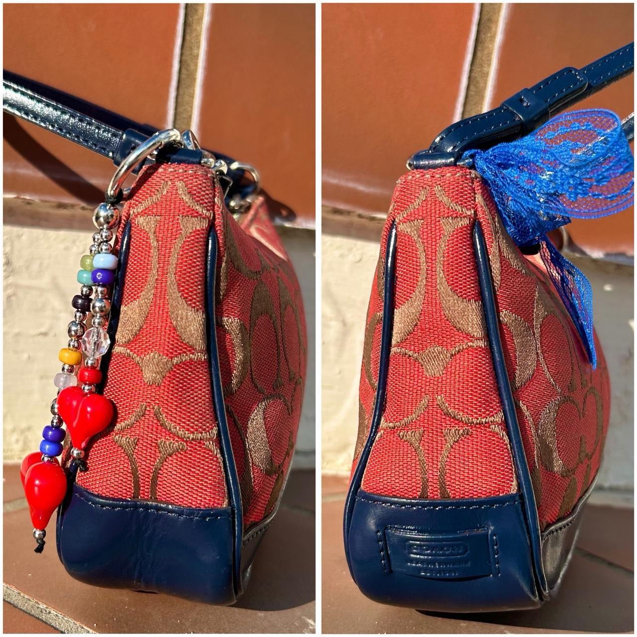 OOAK Vintage Coach Demi Hampton Custom Painted Shoulder Bag