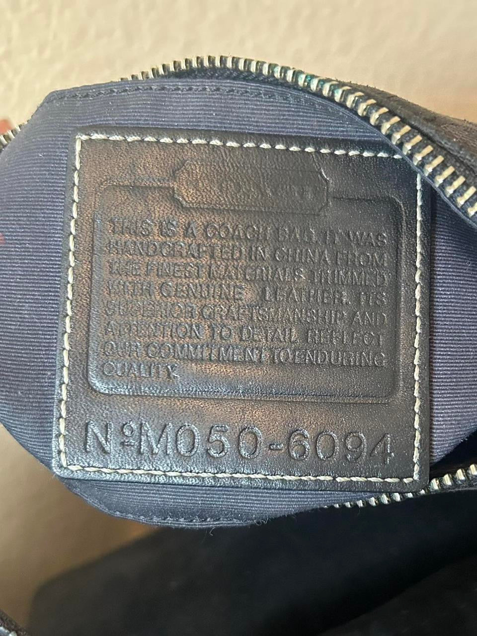 Vintage Coach Demi Hampton Monogram Custom Studded Shoulder Bag
