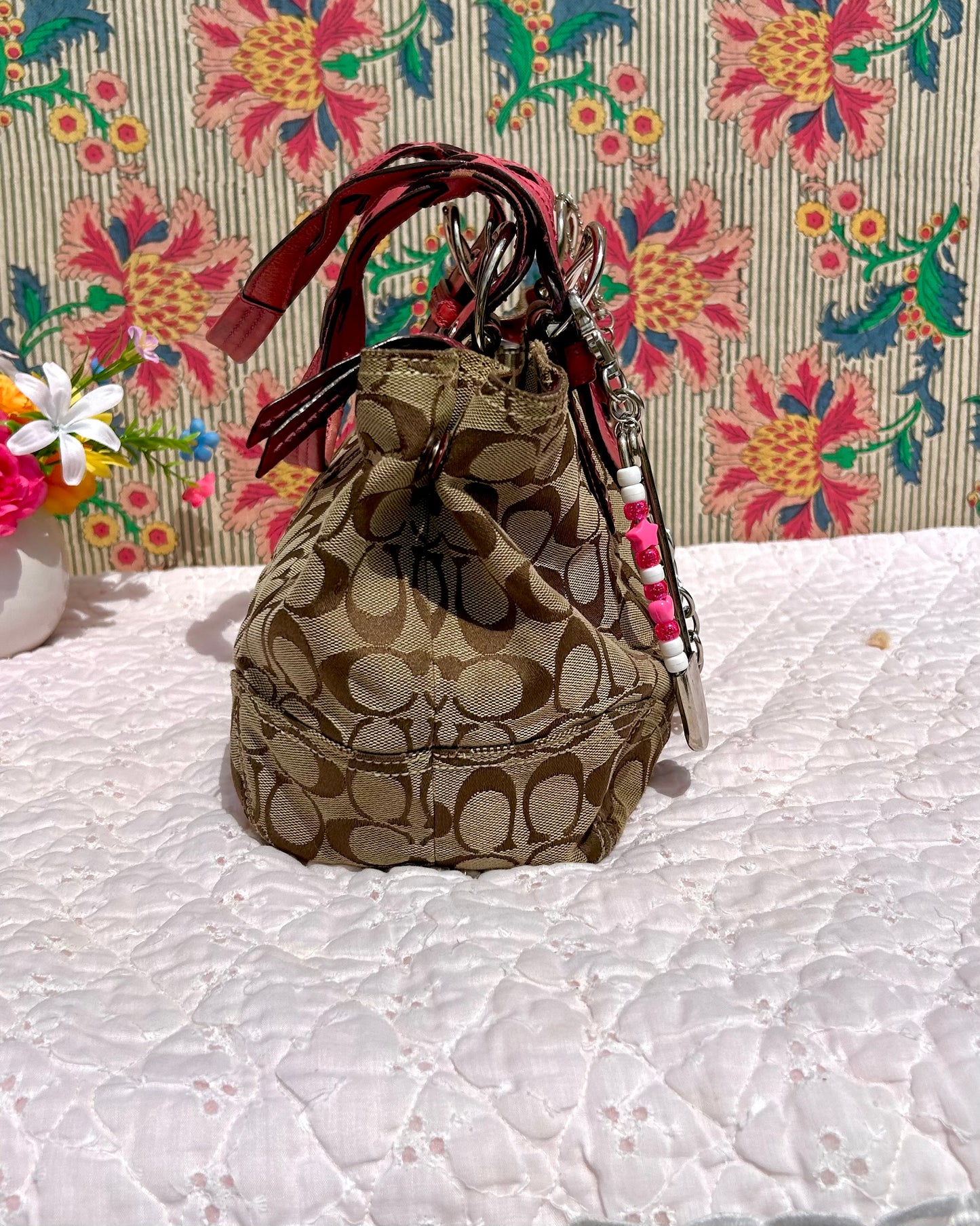 Coach Ashley Monogram Caryall Tote Bag & Wallet