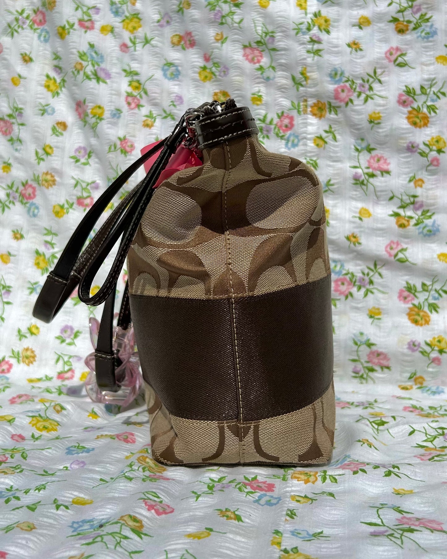 Coach Monogram Stripe Tote Bag