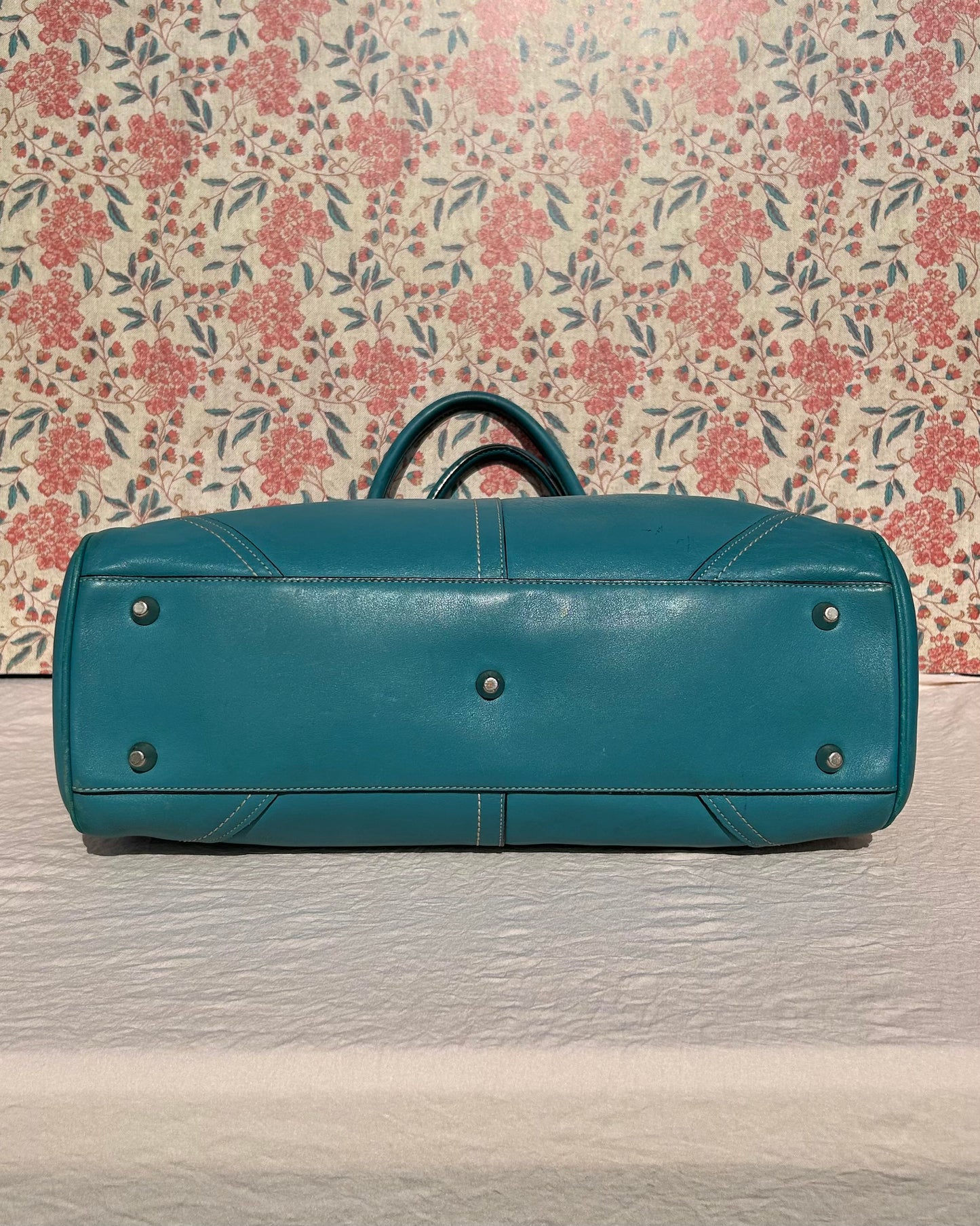 Vintage Coach Hampton Large Leather Shoulder Bag