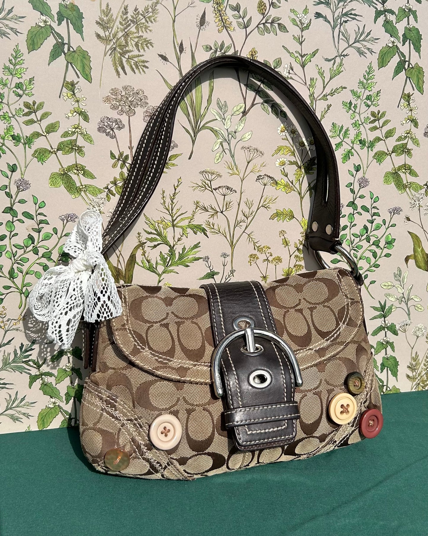 Custom Coach Soho Buckle Flap Button Shoulder Bag