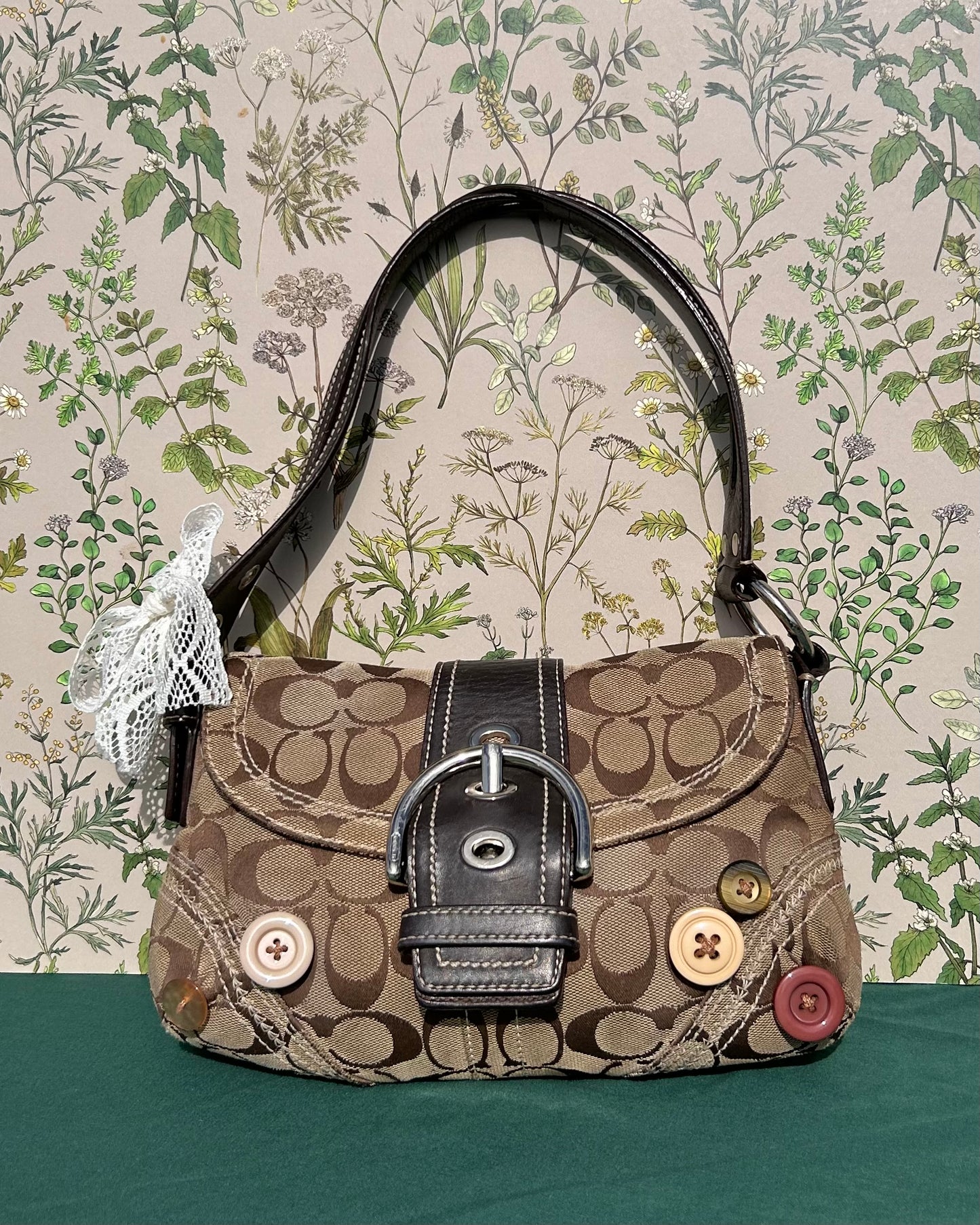 Custom Coach Soho Buckle Flap Button Shoulder Bag