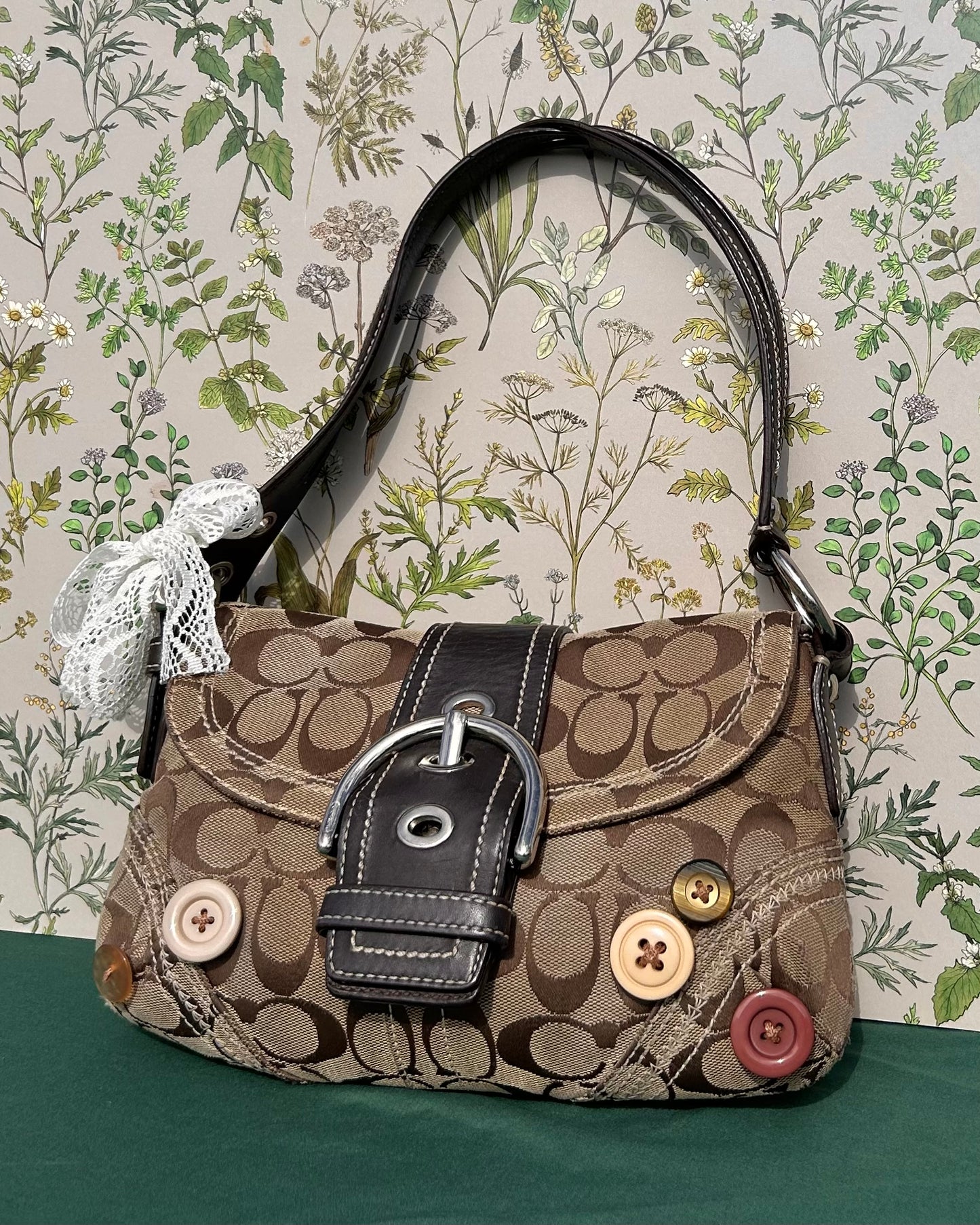Custom Coach Soho Buckle Flap Button Shoulder Bag