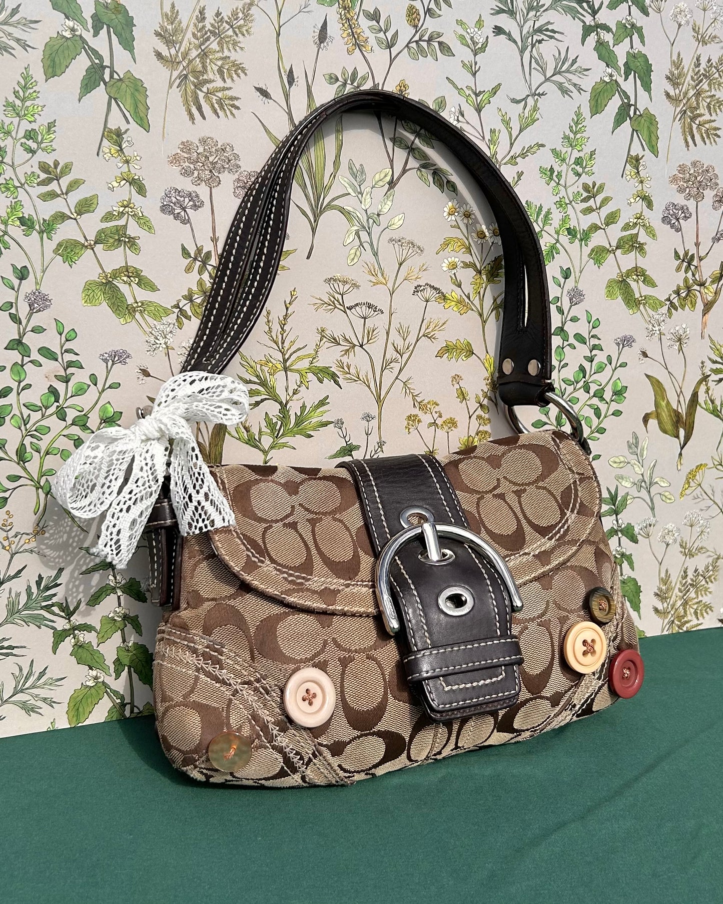 Custom Coach Soho Buckle Flap Button Shoulder Bag