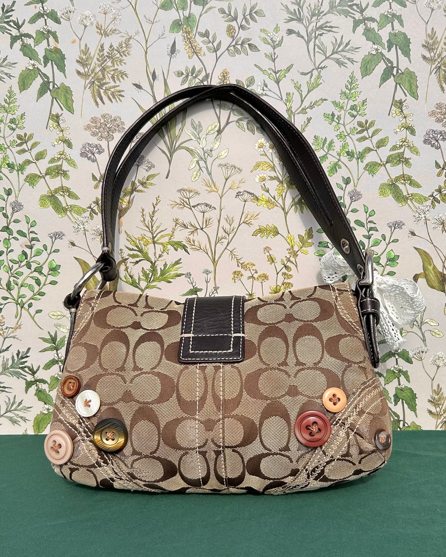 Custom Coach Soho Buckle Flap Button Shoulder Bag