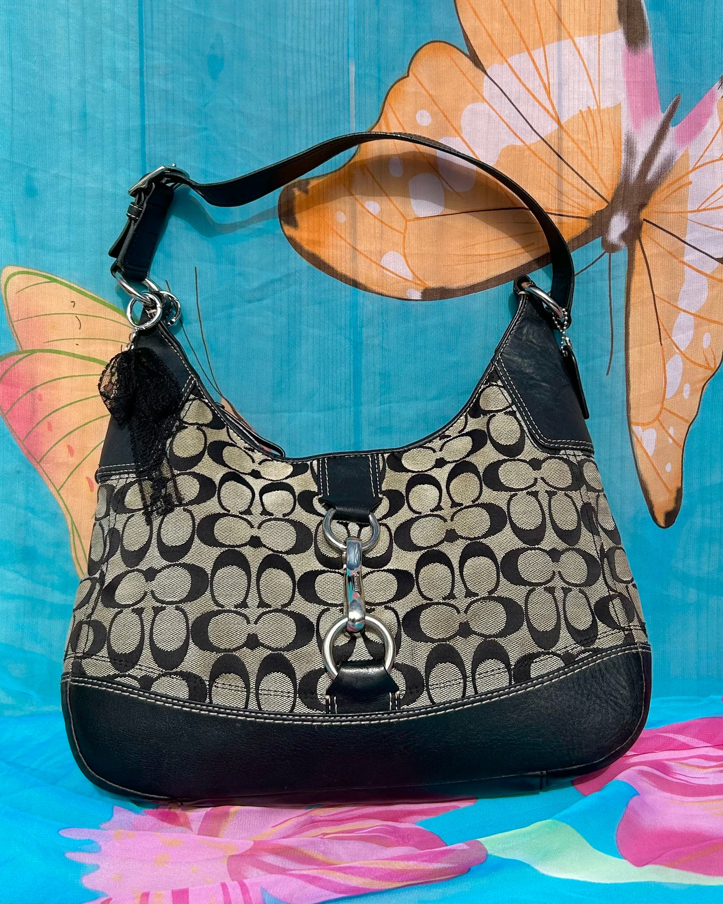 Coach Hamptons Monogram Hobo Bag