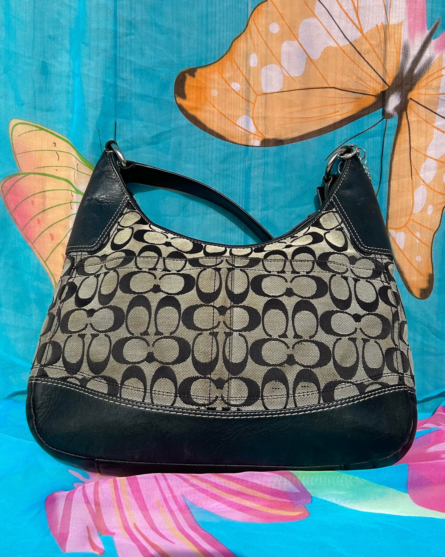 Coach Hamptons Monogram Hobo Bag