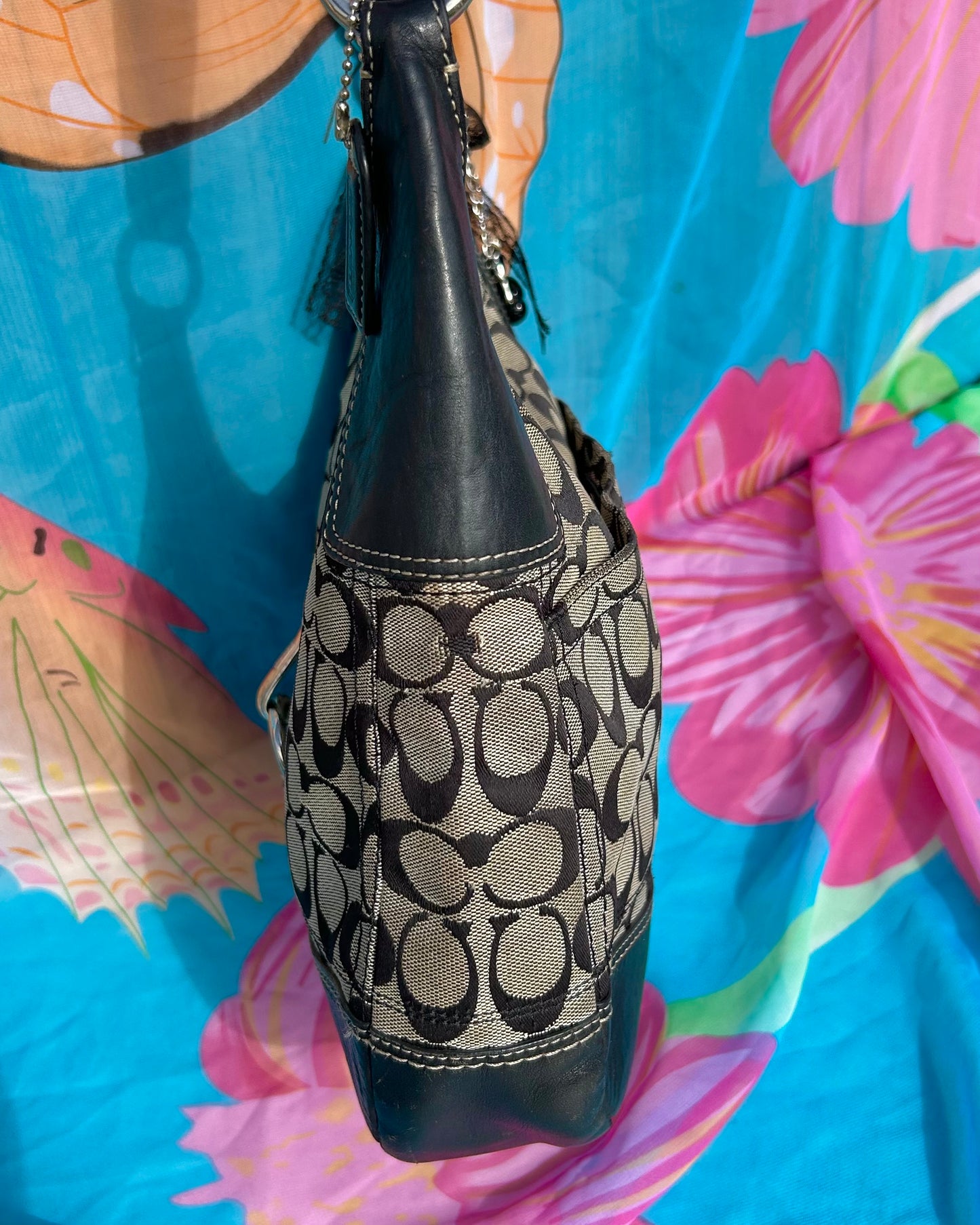 Coach Hamptons Monogram Hobo Bag