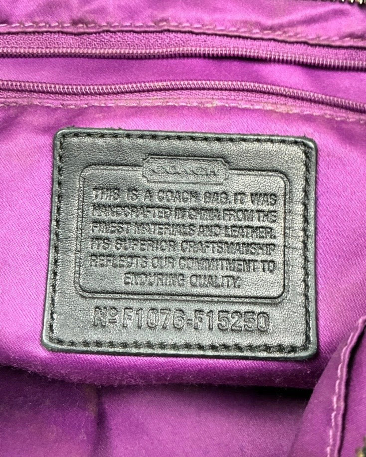 Coach Carly Monogram Small Hobo Shoulder Bag