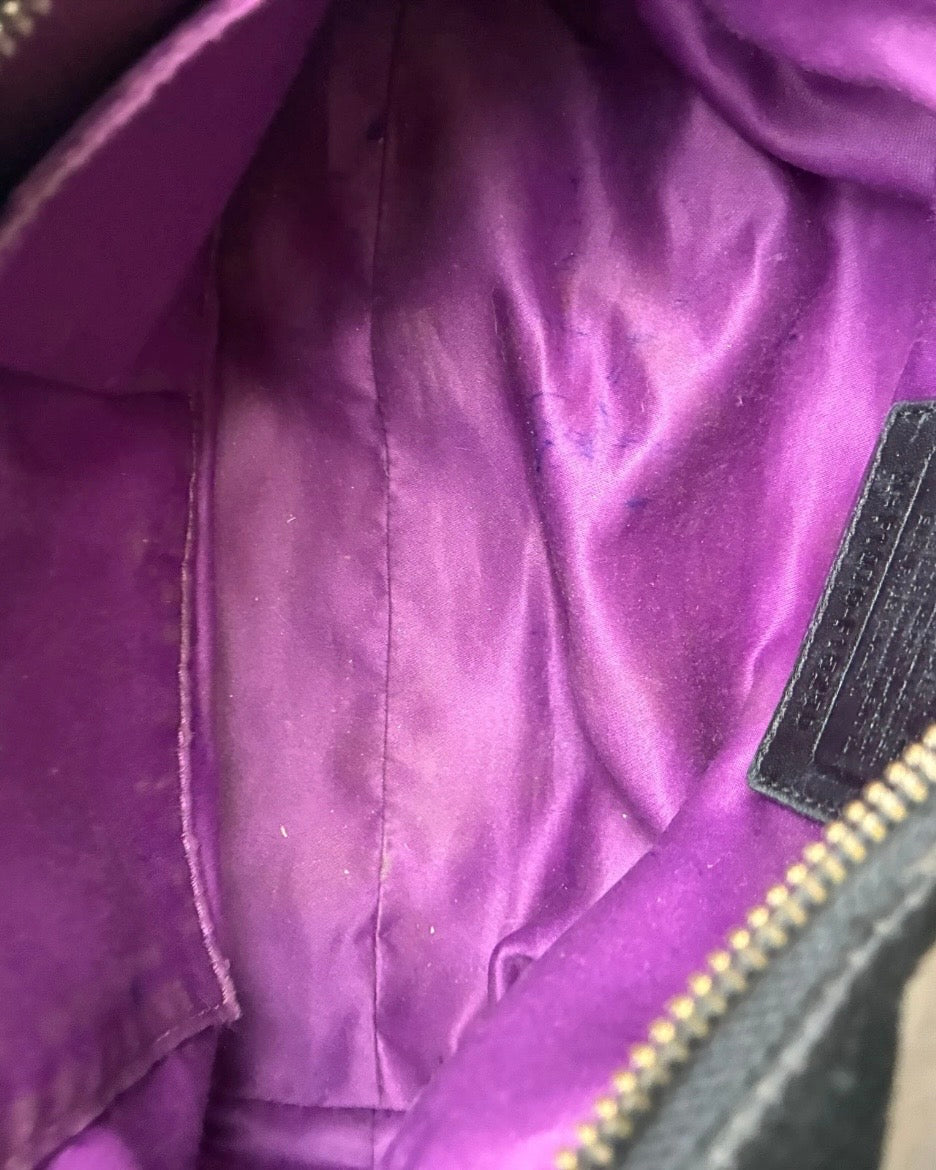 Coach Carly Monogram Small Hobo Shoulder Bag