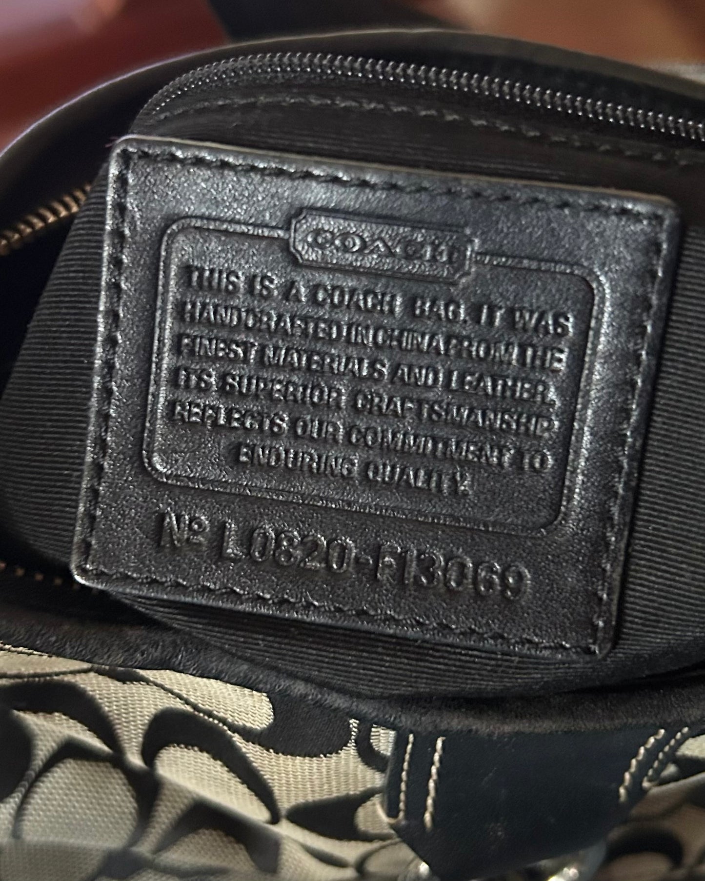 Coach Hamptons Monogram Hobo Bag