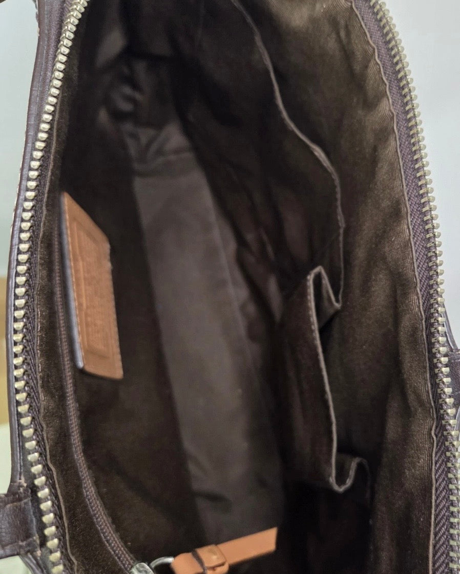 Coach Monogram Stripe Tote Bag