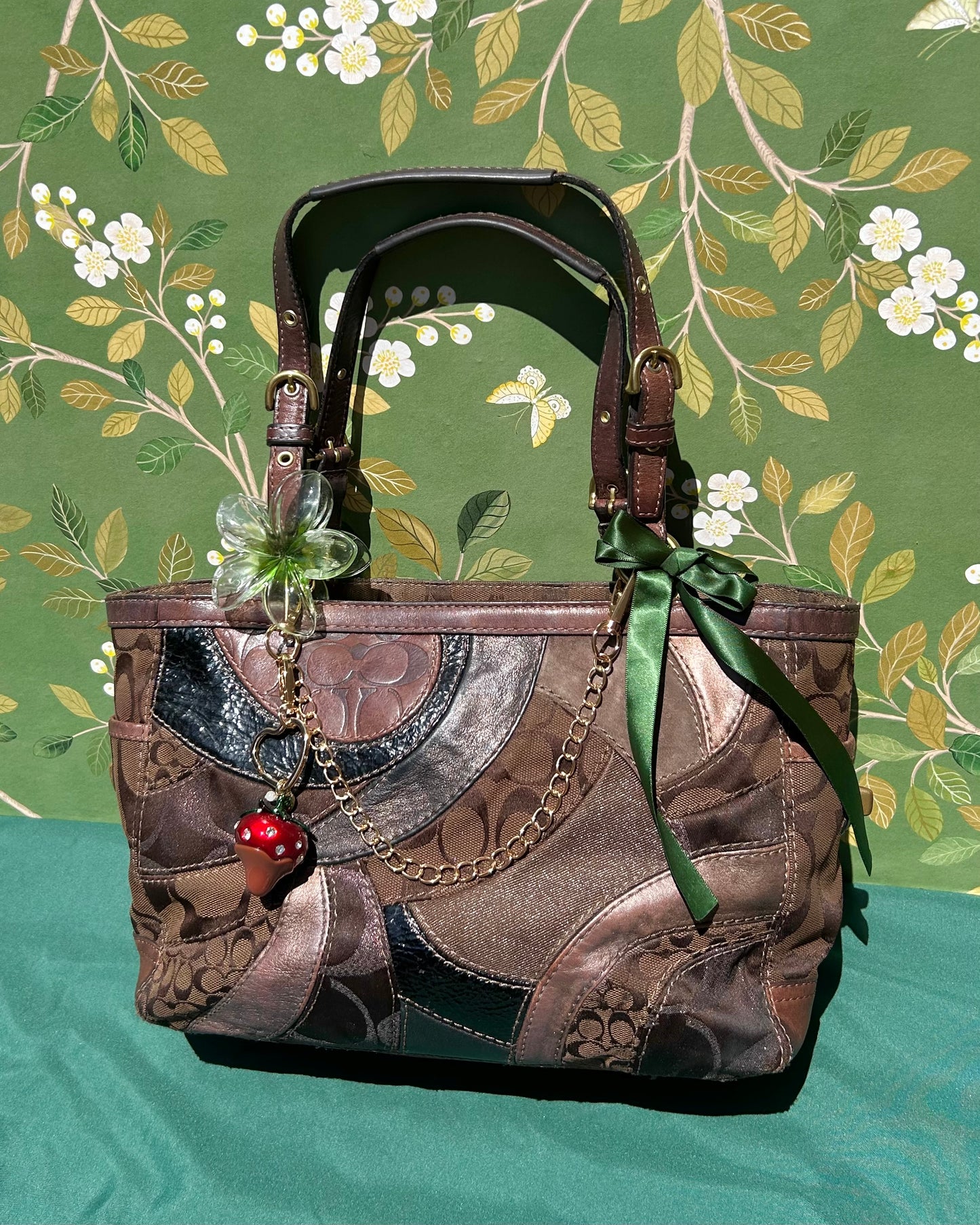 Vintage Coach Mosaic Patchwork Tote Bag