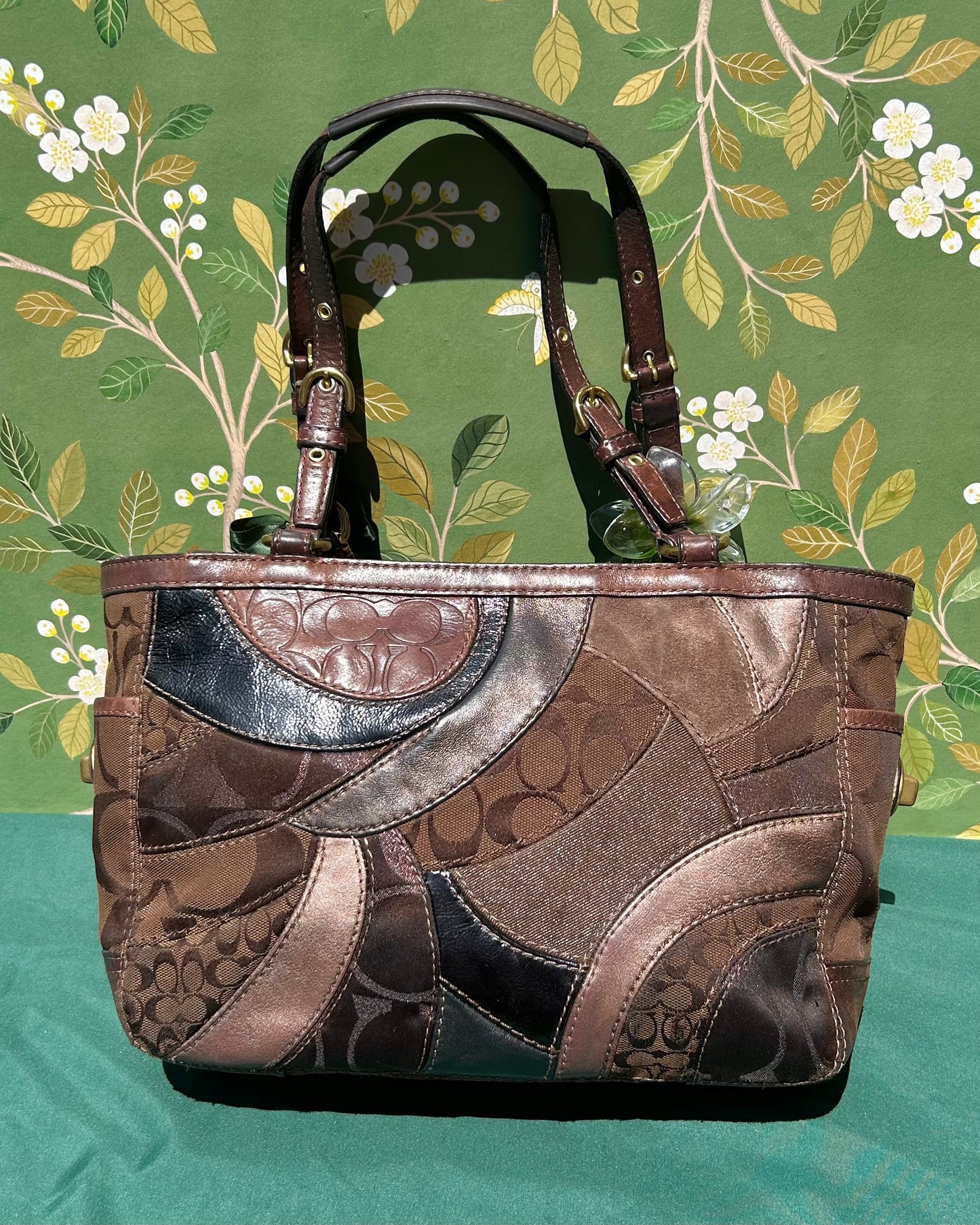 Vintage Coach Mosaic Patchwork Tote Bag