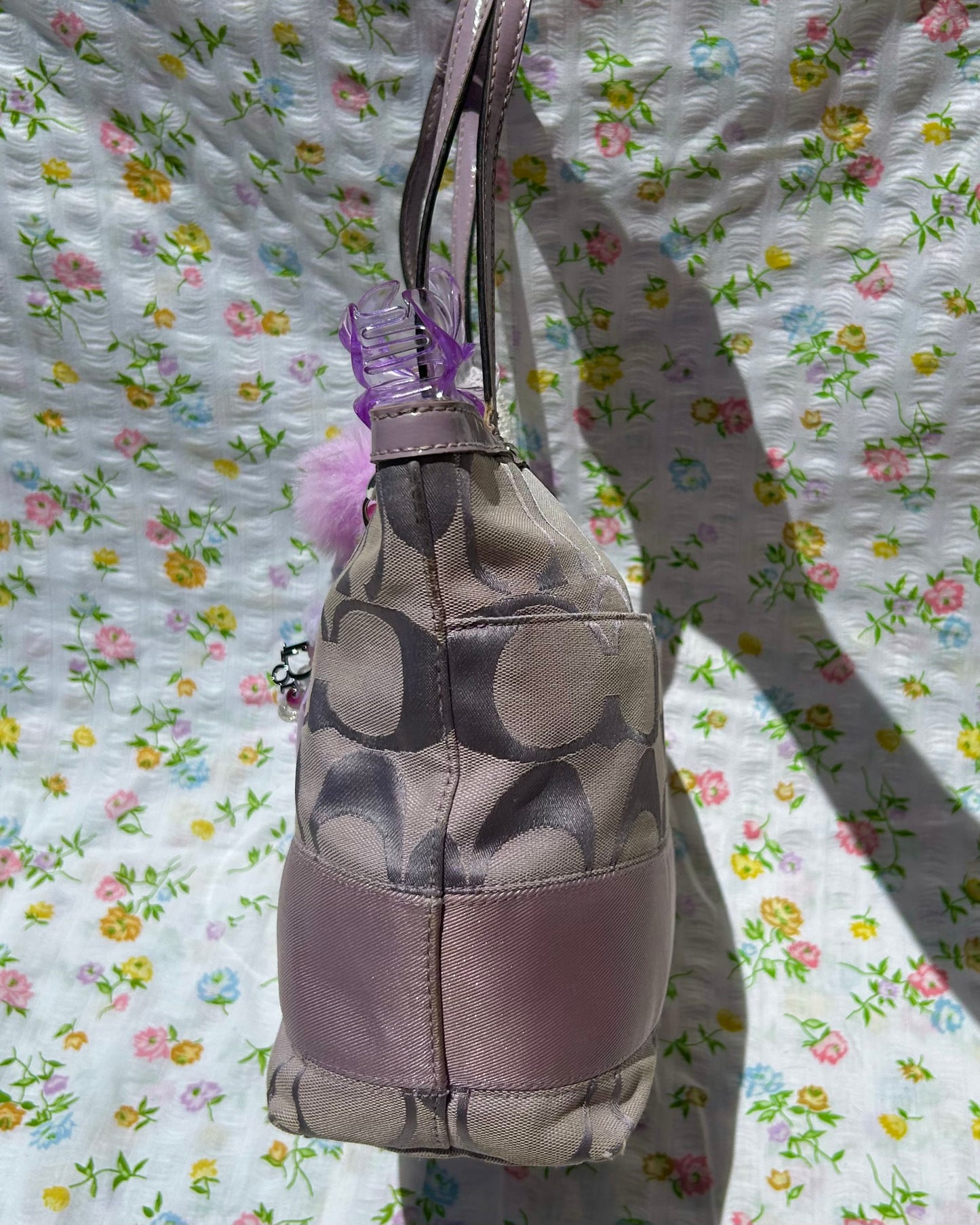 Coach Monogram Stripe Tote Bag