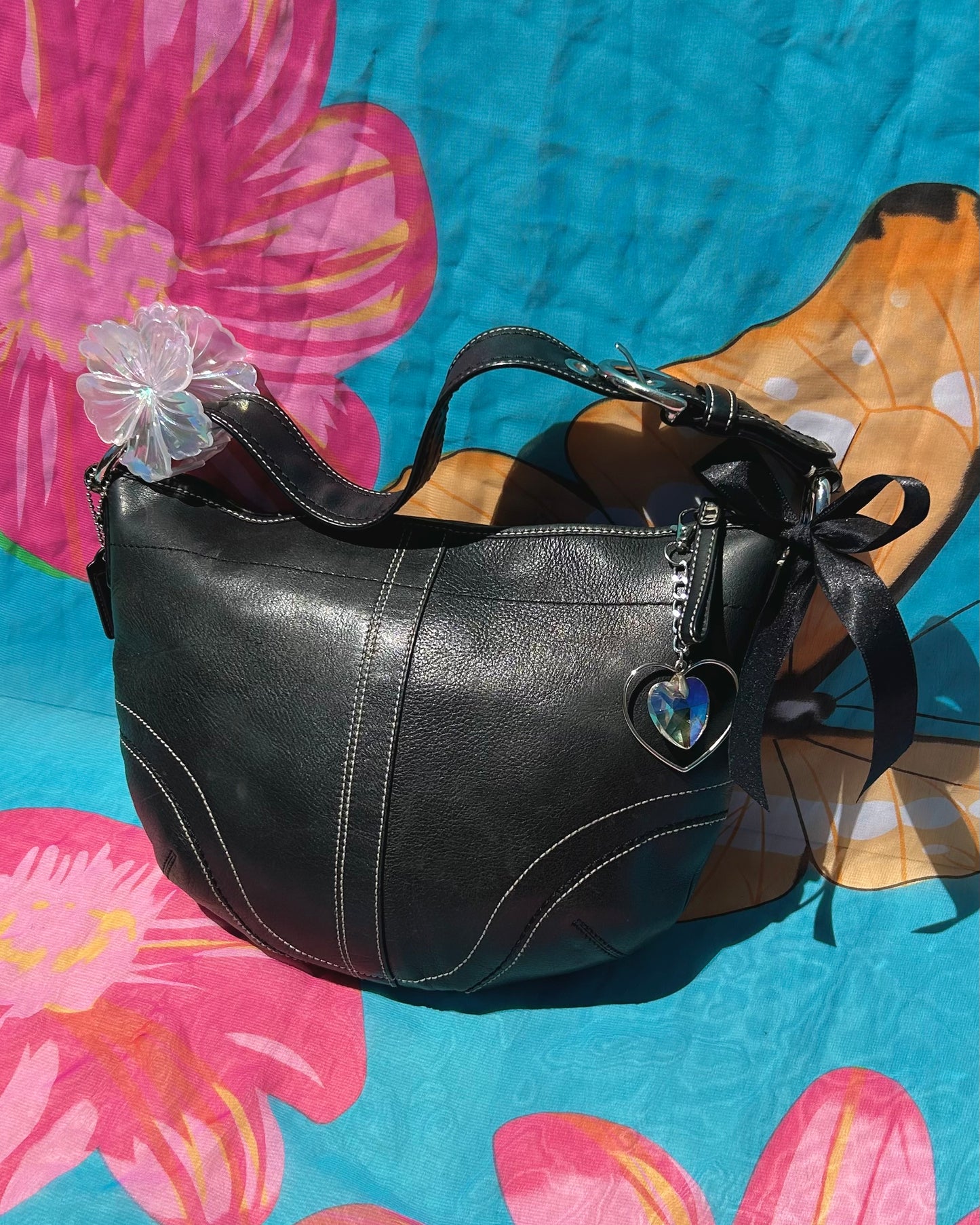 Vintage Coach Soho Hobo Large Leather Shoulder Bag