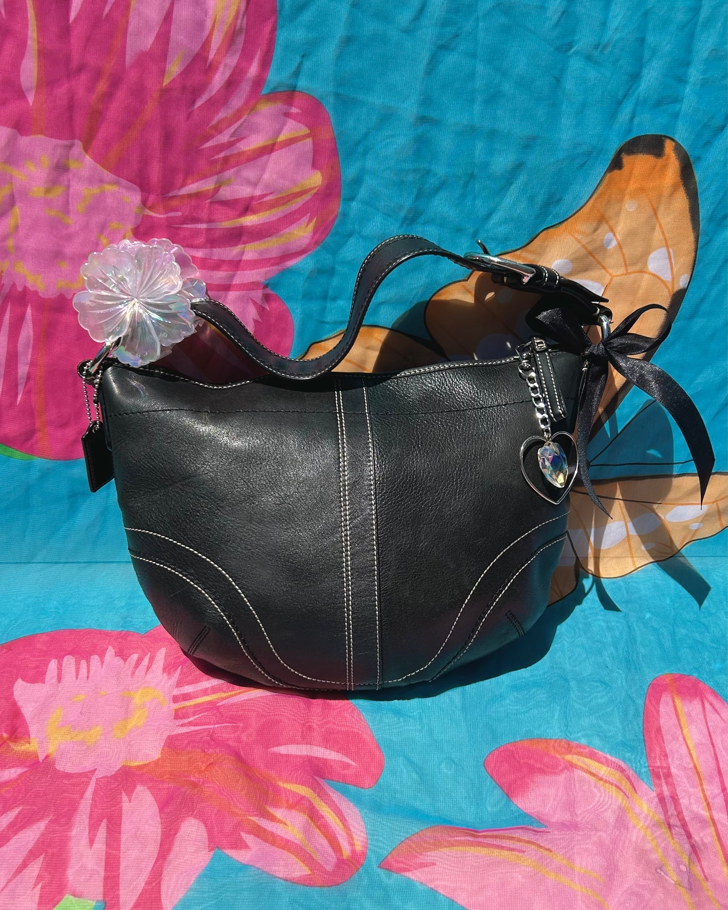 Vintage Coach Soho Hobo Large Leather Shoulder Bag
