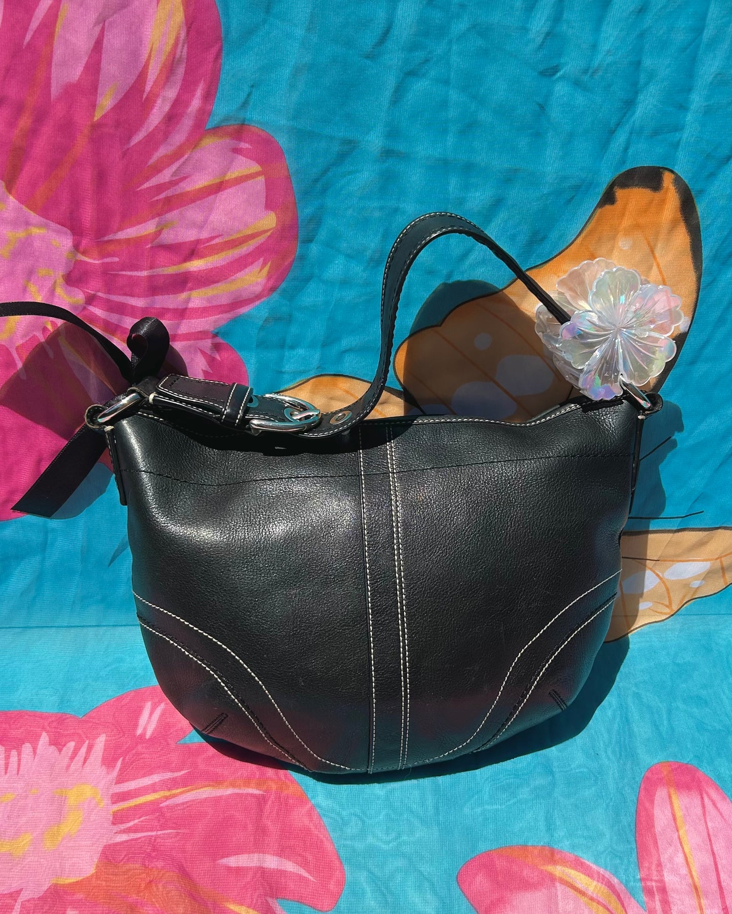 Vintage Coach Soho Hobo Large Leather Shoulder Bag