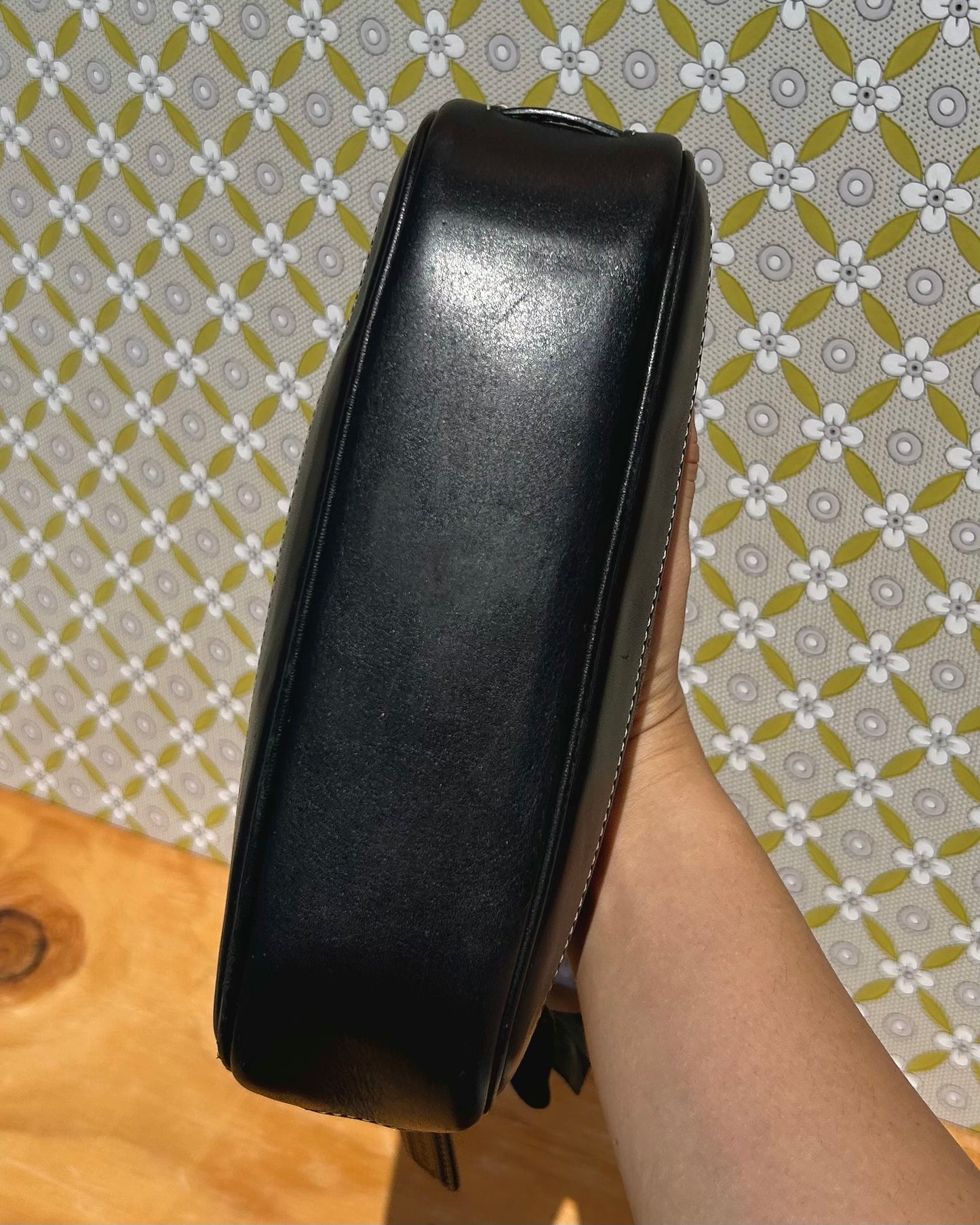 Vintage Coach Demi Hampton Monogram Shoulder Bag