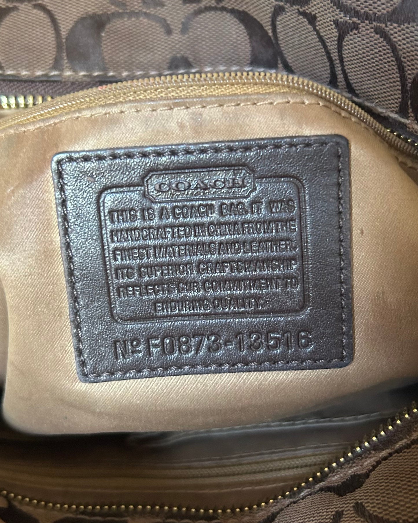Vintage Coach Mosaic Patchwork Tote Bag