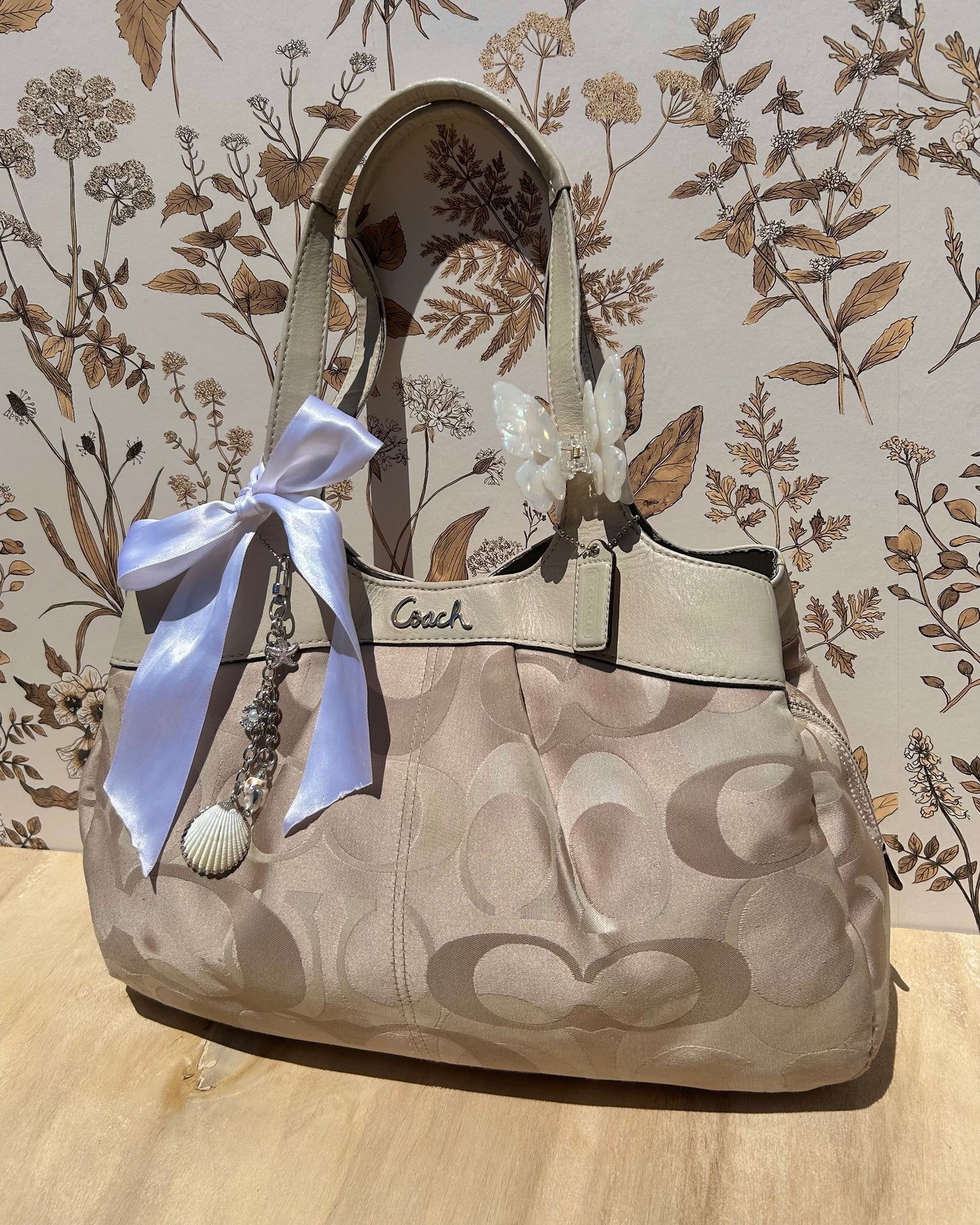 Coach Lexi Optic Monogram Shoulder Bag