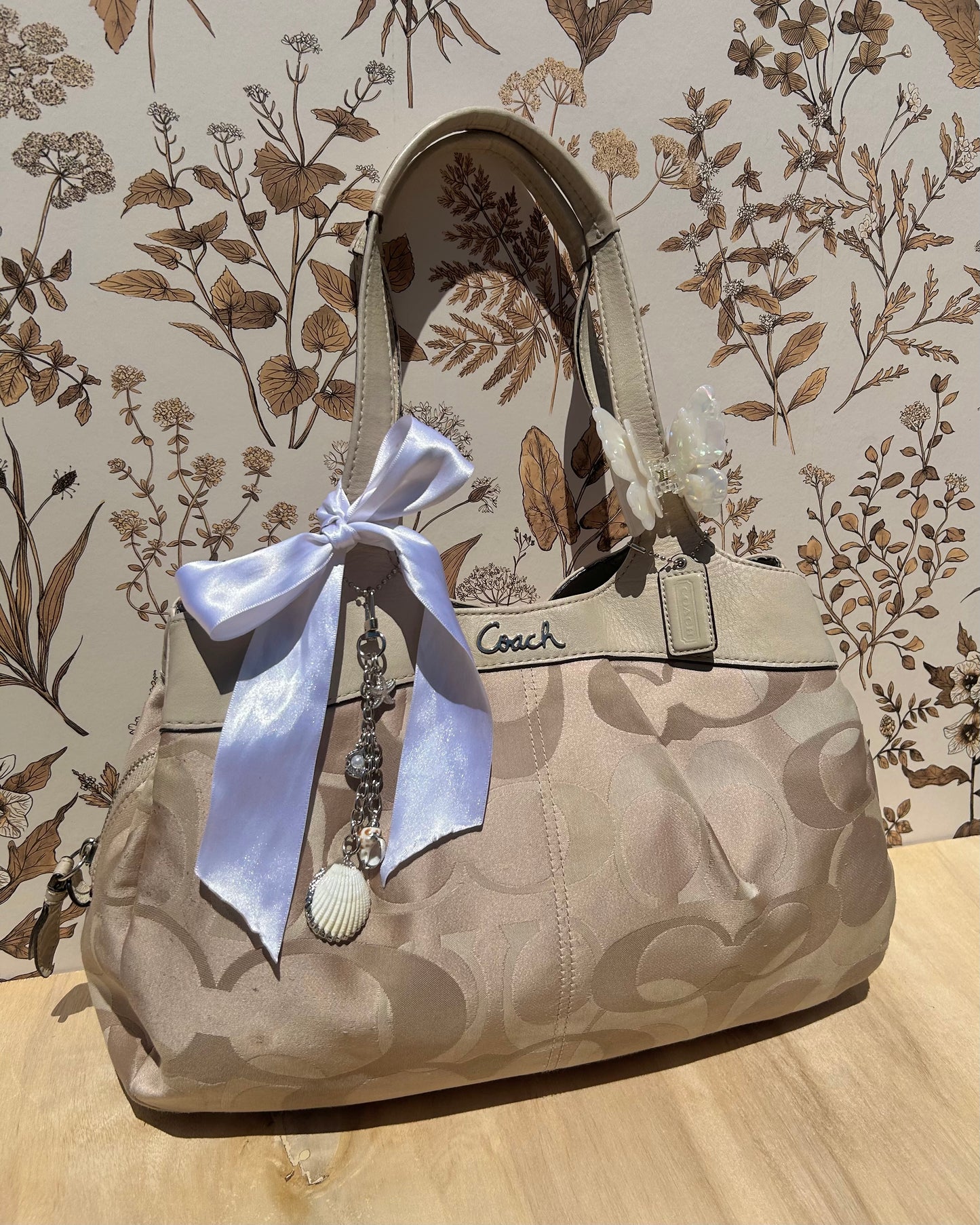 Coach Lexi Optic Monogram Shoulder Bag