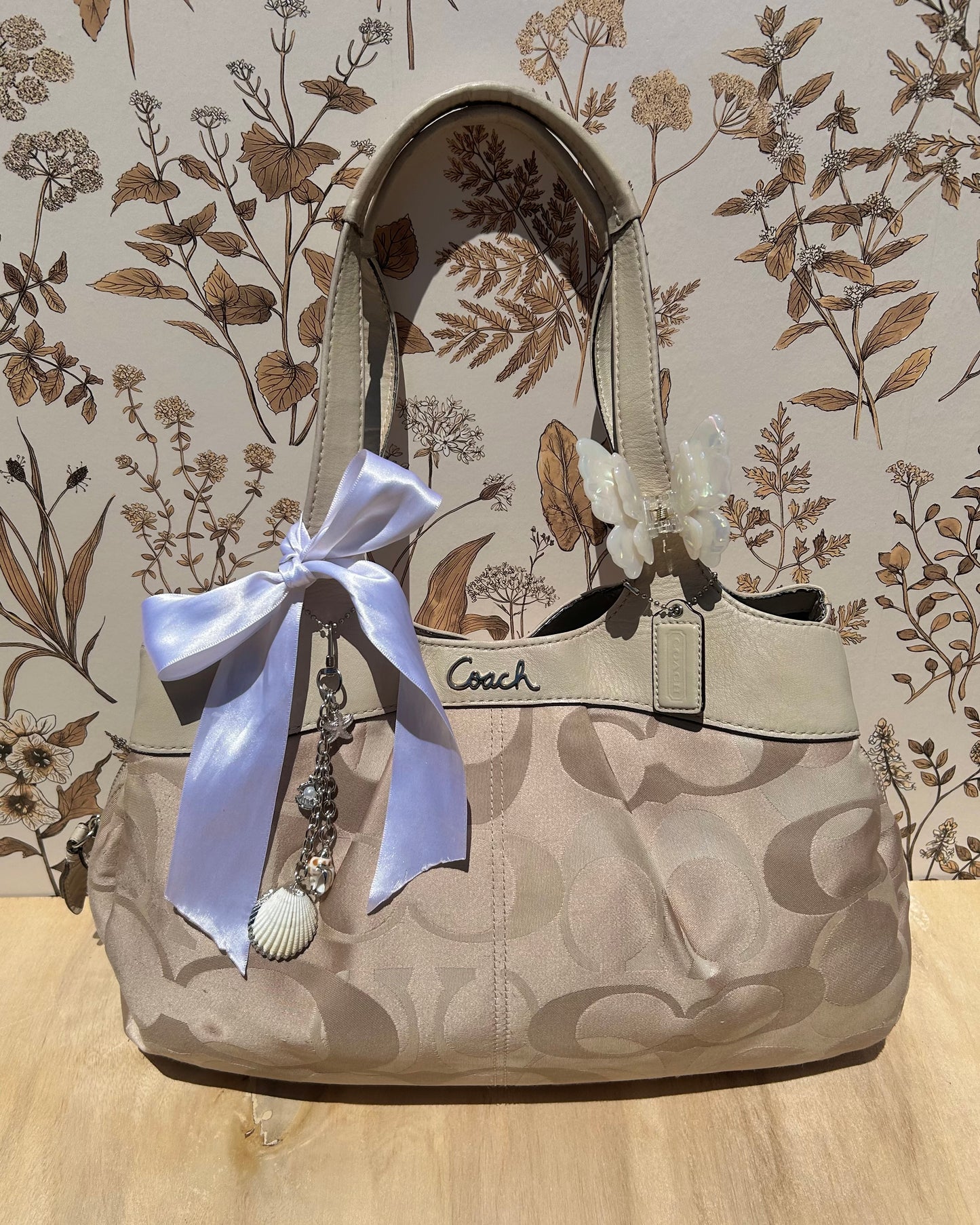 Coach Lexi Optic Monogram Shoulder Bag