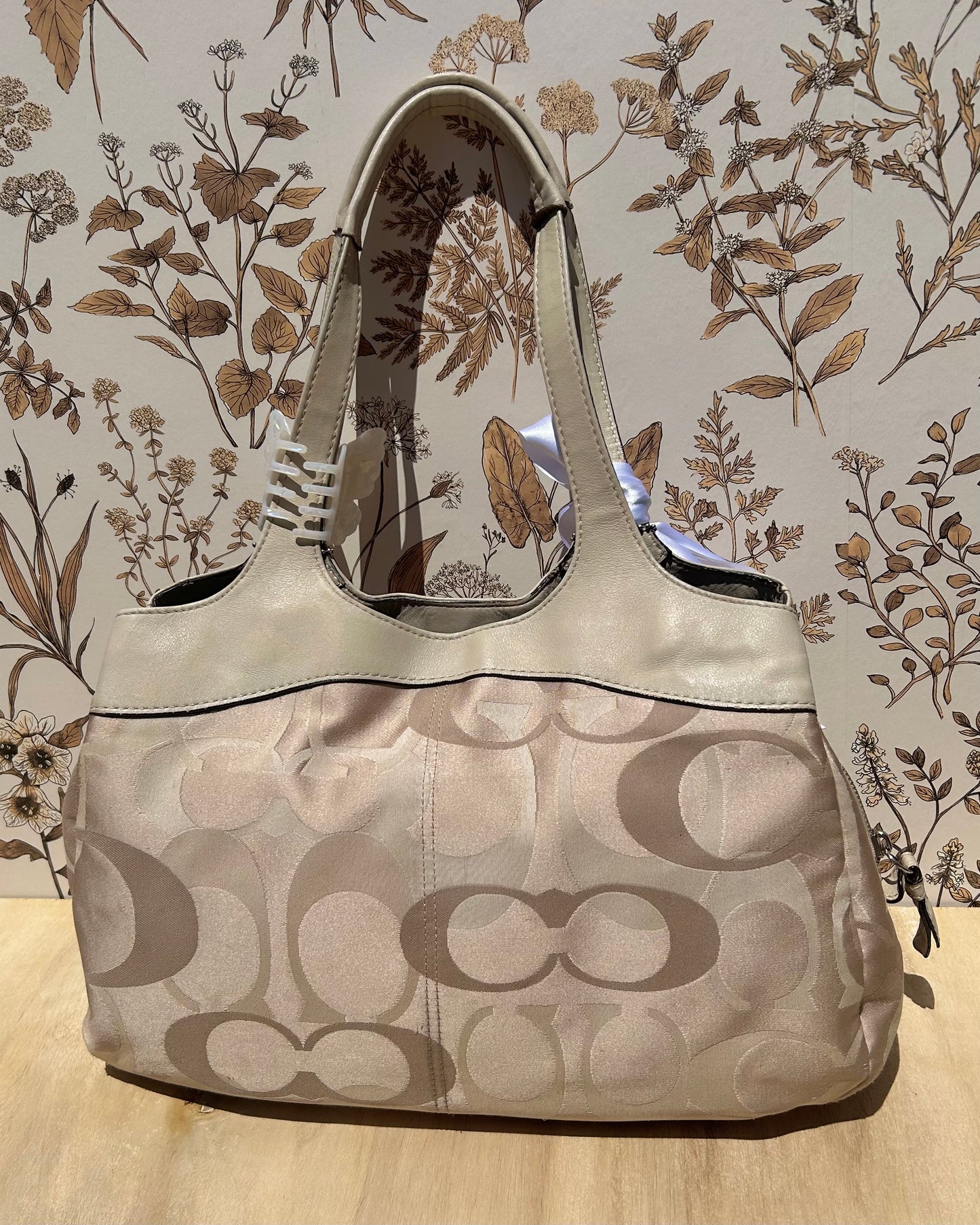 Coach Lexi Optic Monogram Shoulder Bag
