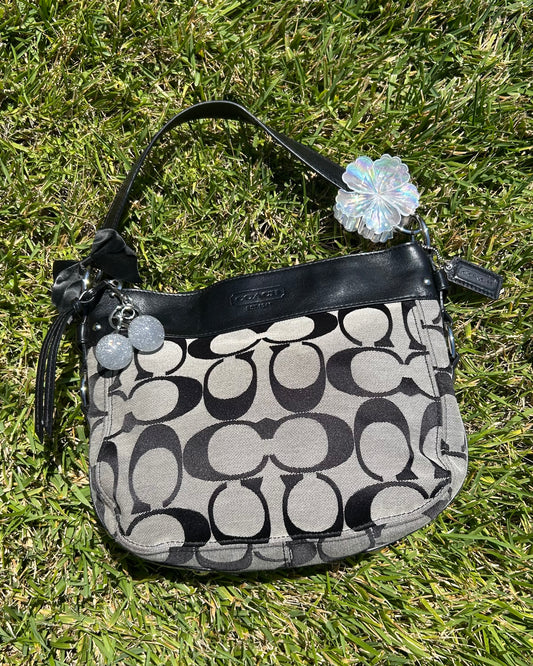 Coach Zoe Hobo Monogram Shoulder Bag