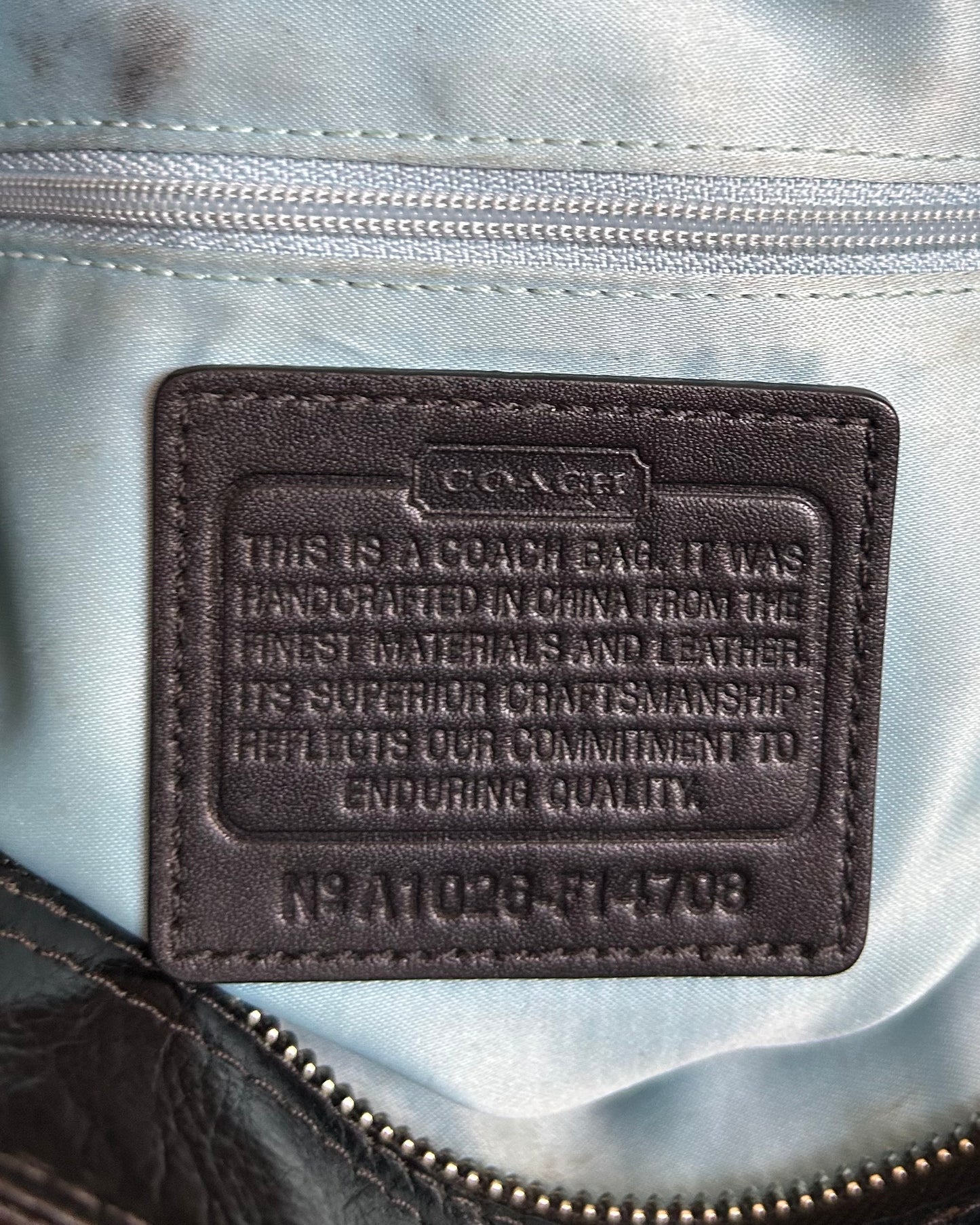 Coach Zoe Hobo Monogram Shoulder Bag