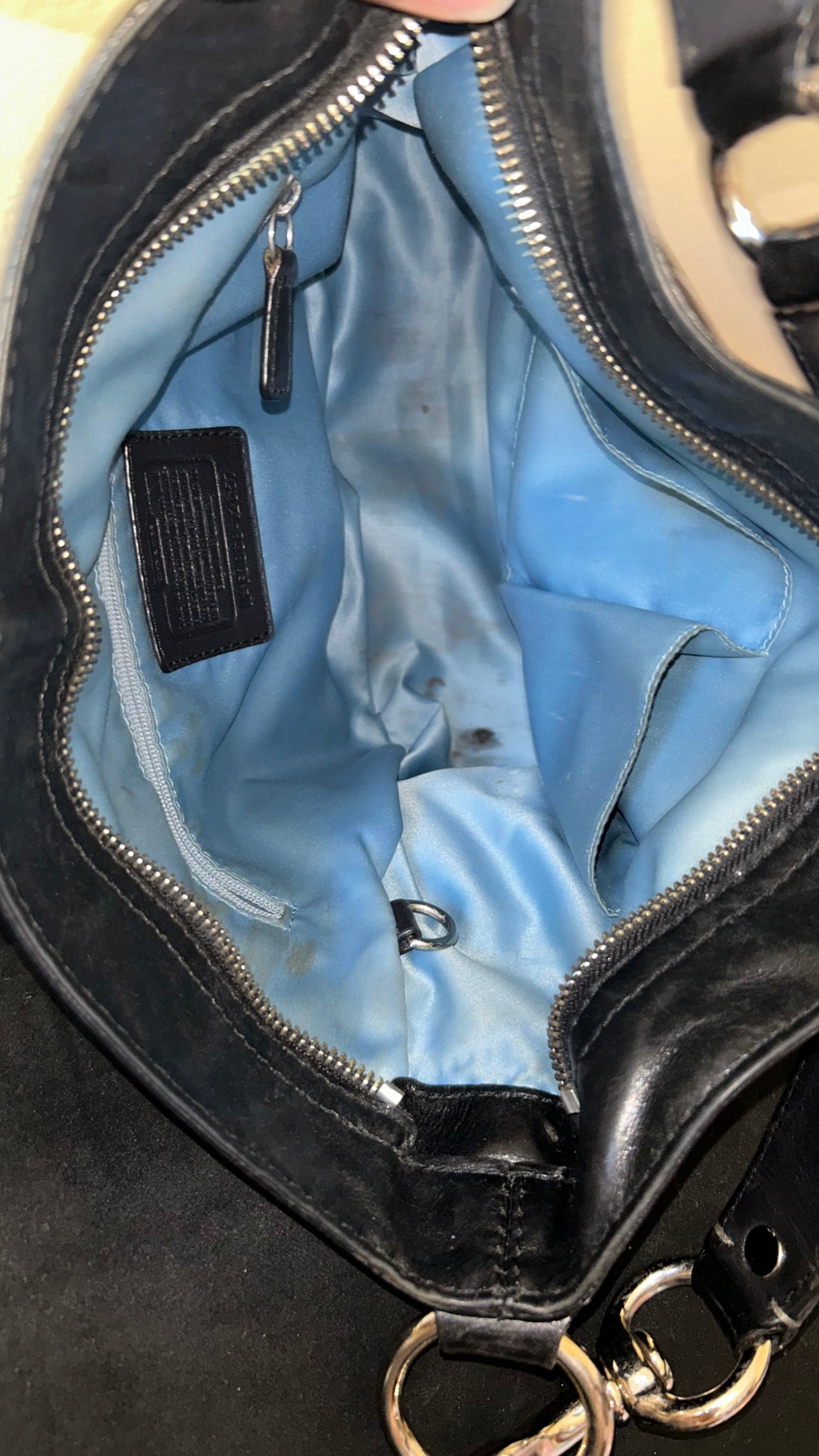 Coach Zoe Hobo Monogram Shoulder Bag
