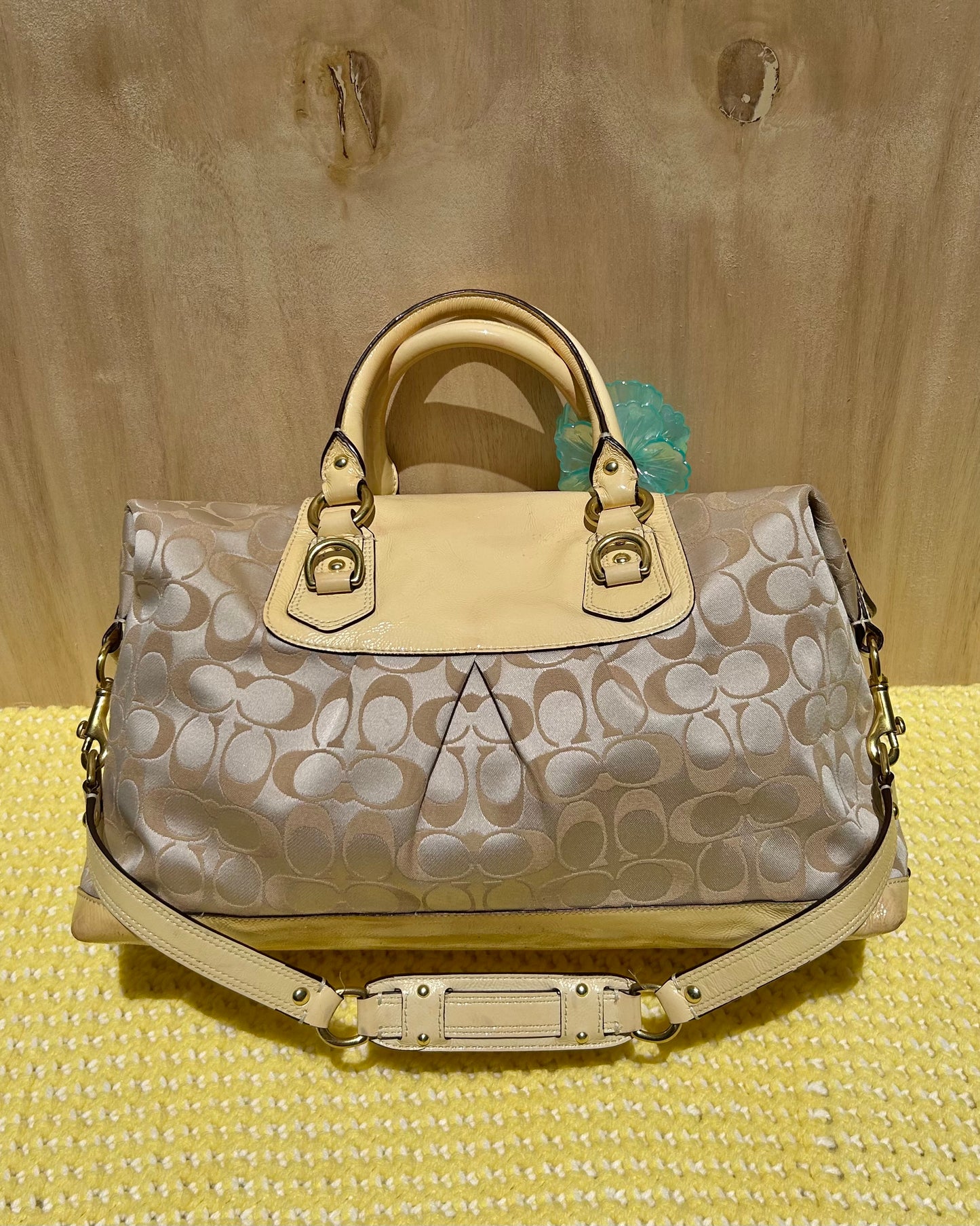 Coach Ashley Monogram Satchel Adjustable Handbag & Shoulder Bag