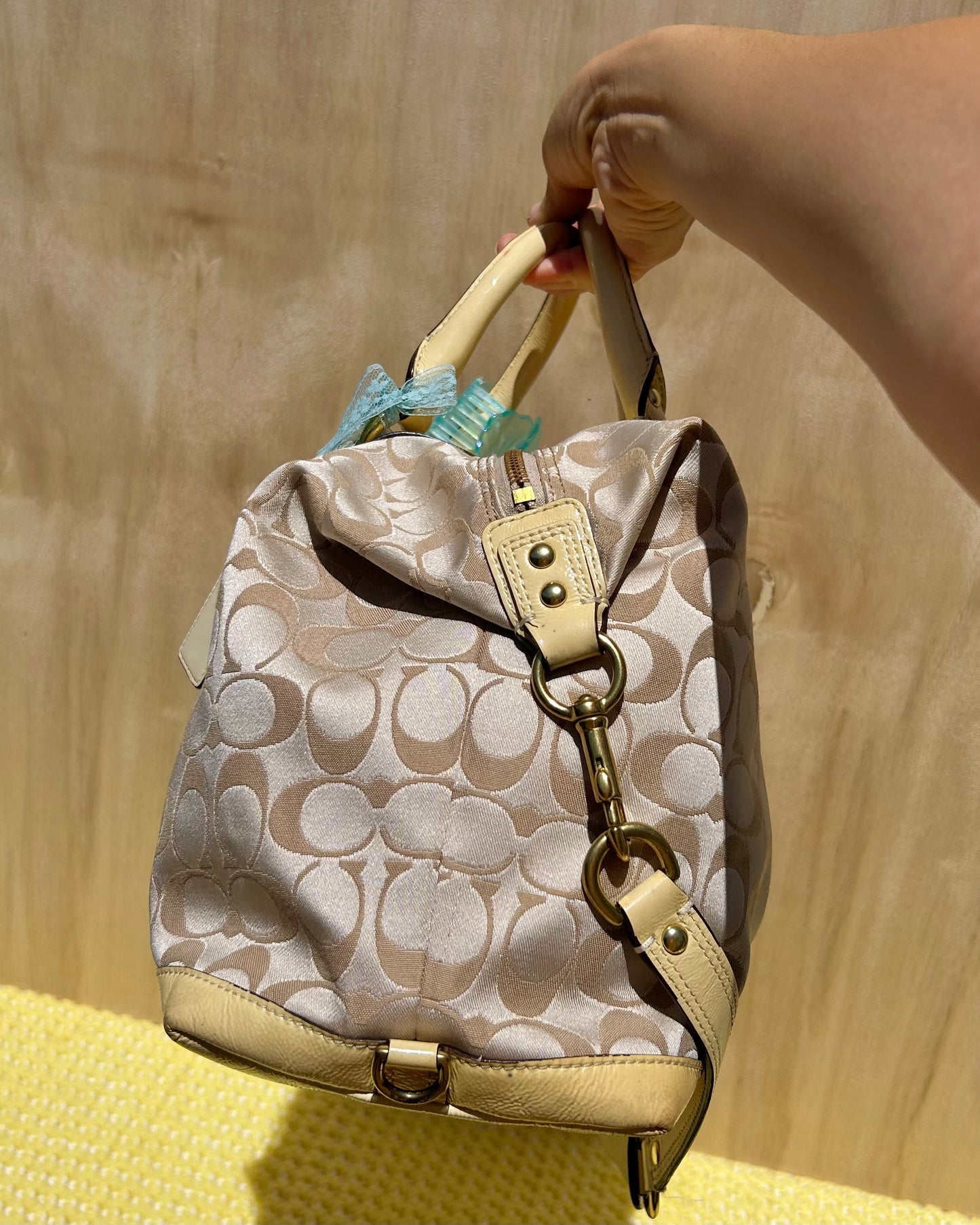 Coach Ashley Monogram Satchel Adjustable Handbag & Shoulder Bag