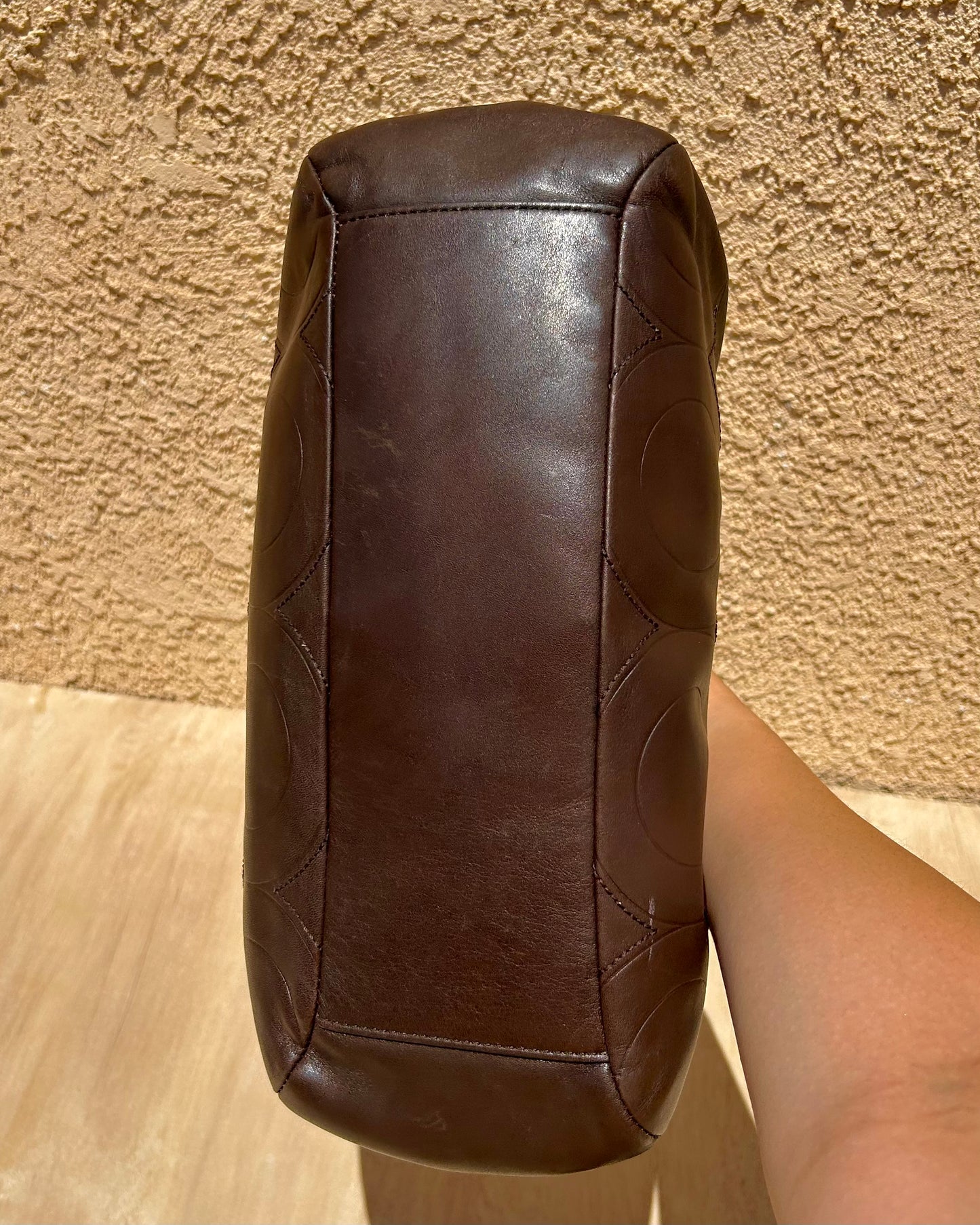 Coach Mia Leather Op Art Tote Bag
