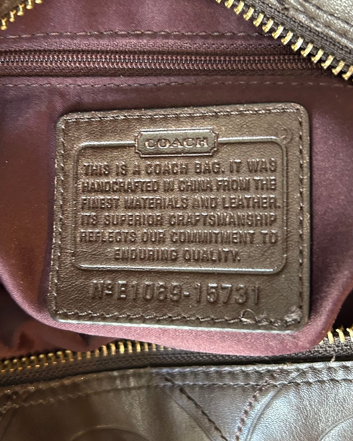 Coach Mia Leather Op Art Tote Bag