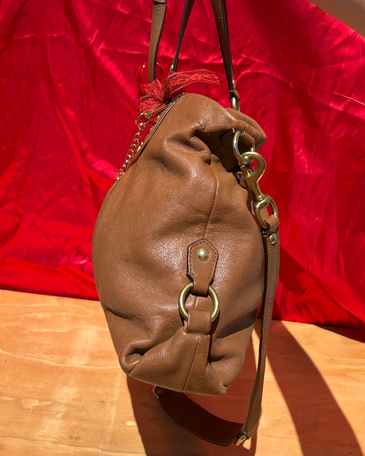 Coach Ashley Leather Satchel Adjustable Handbag & Shoulder Bag