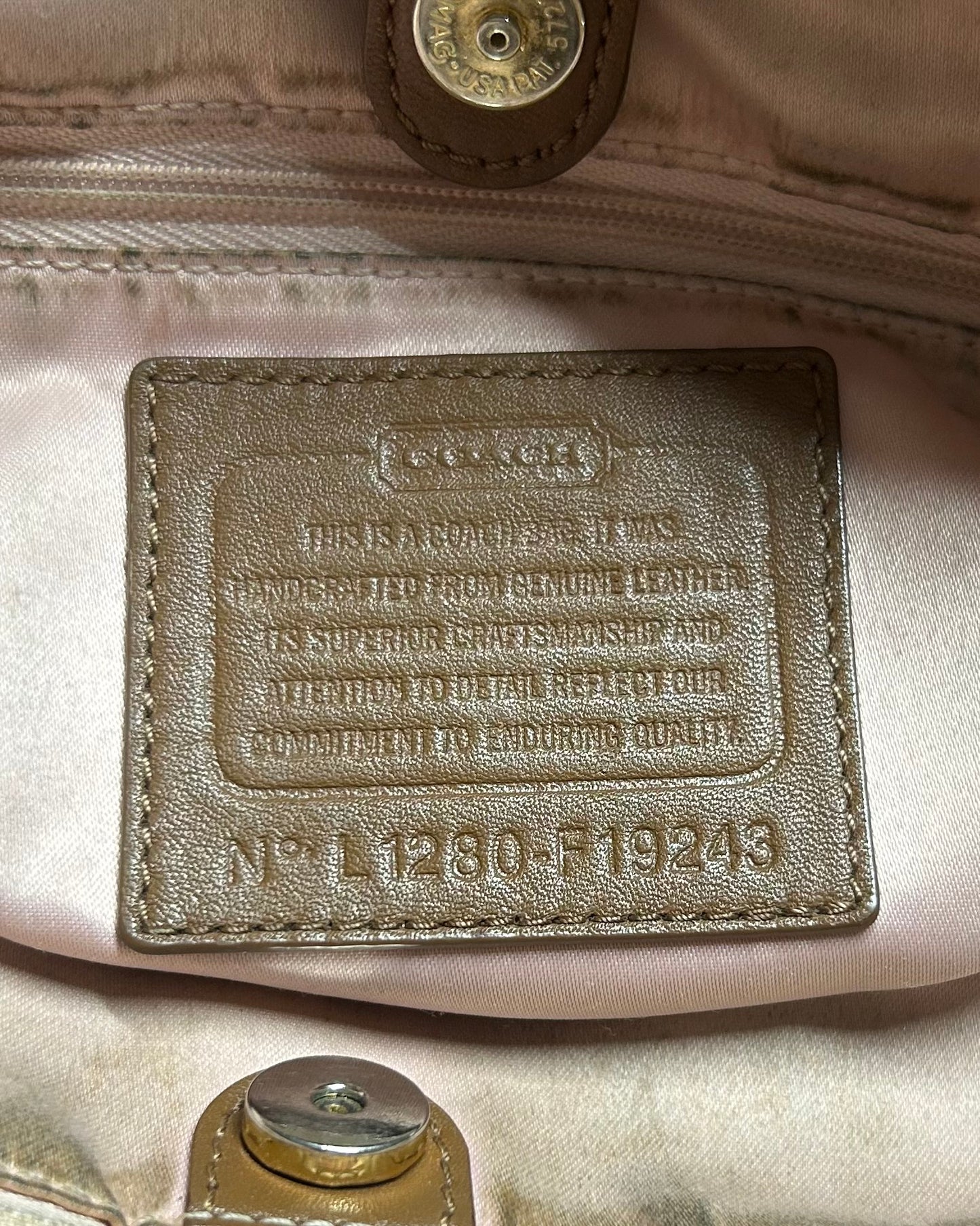 Coach Ashley Leather Satchel Adjustable Handbag & Shoulder Bag