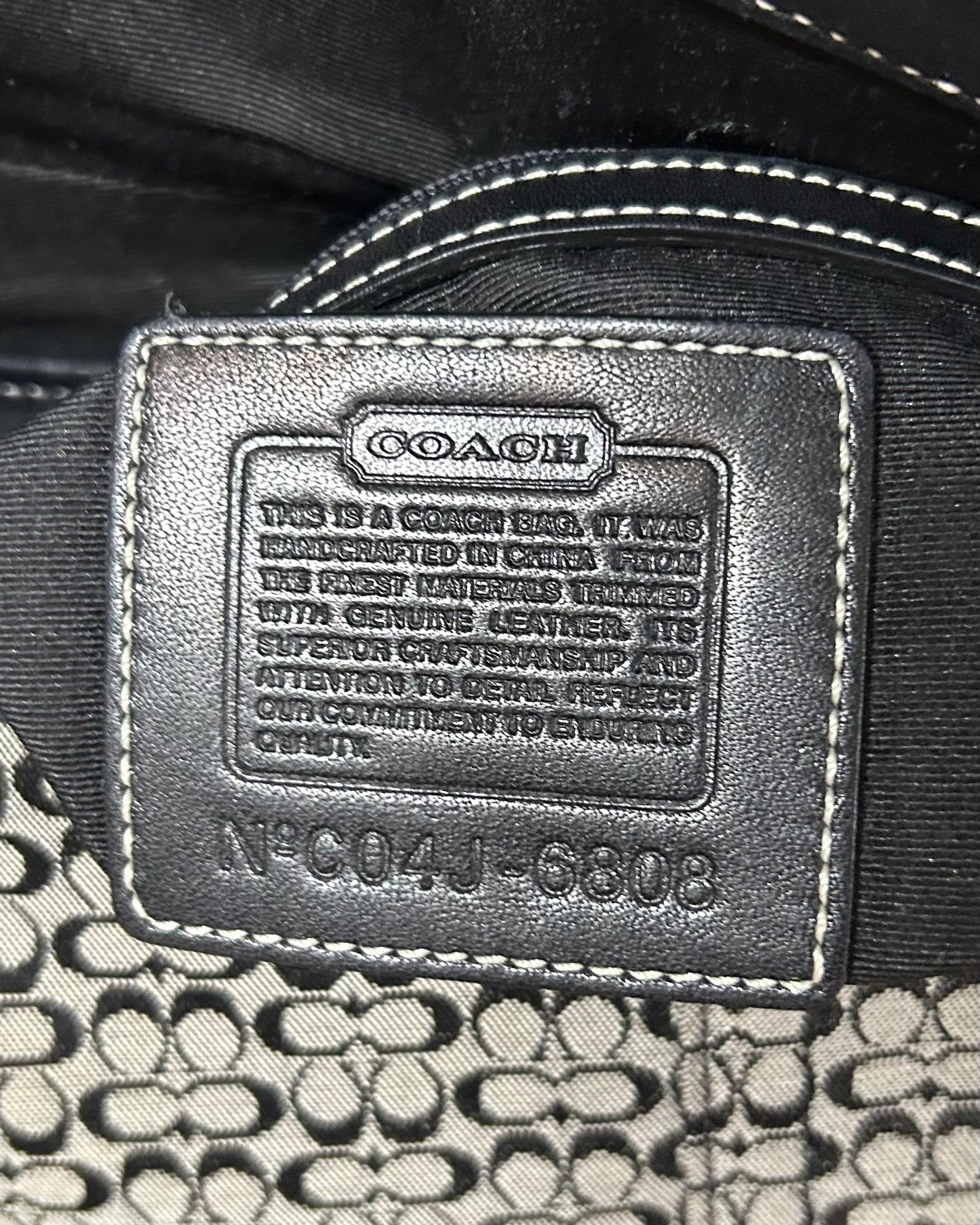 Vintage Coach Soho Large Monogram Buckle Flap Shoulder Bag