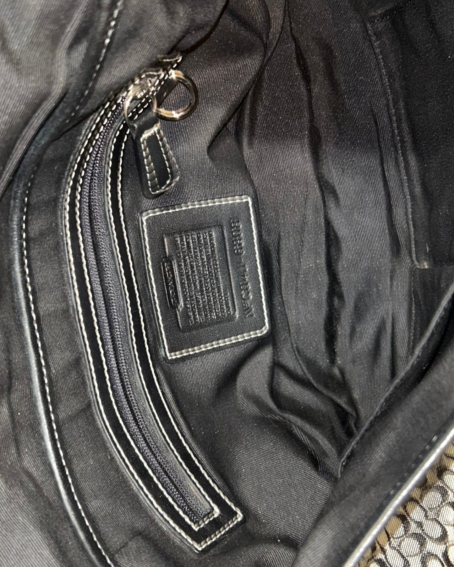 Vintage Coach Soho Large Monogram Buckle Flap Shoulder Bag