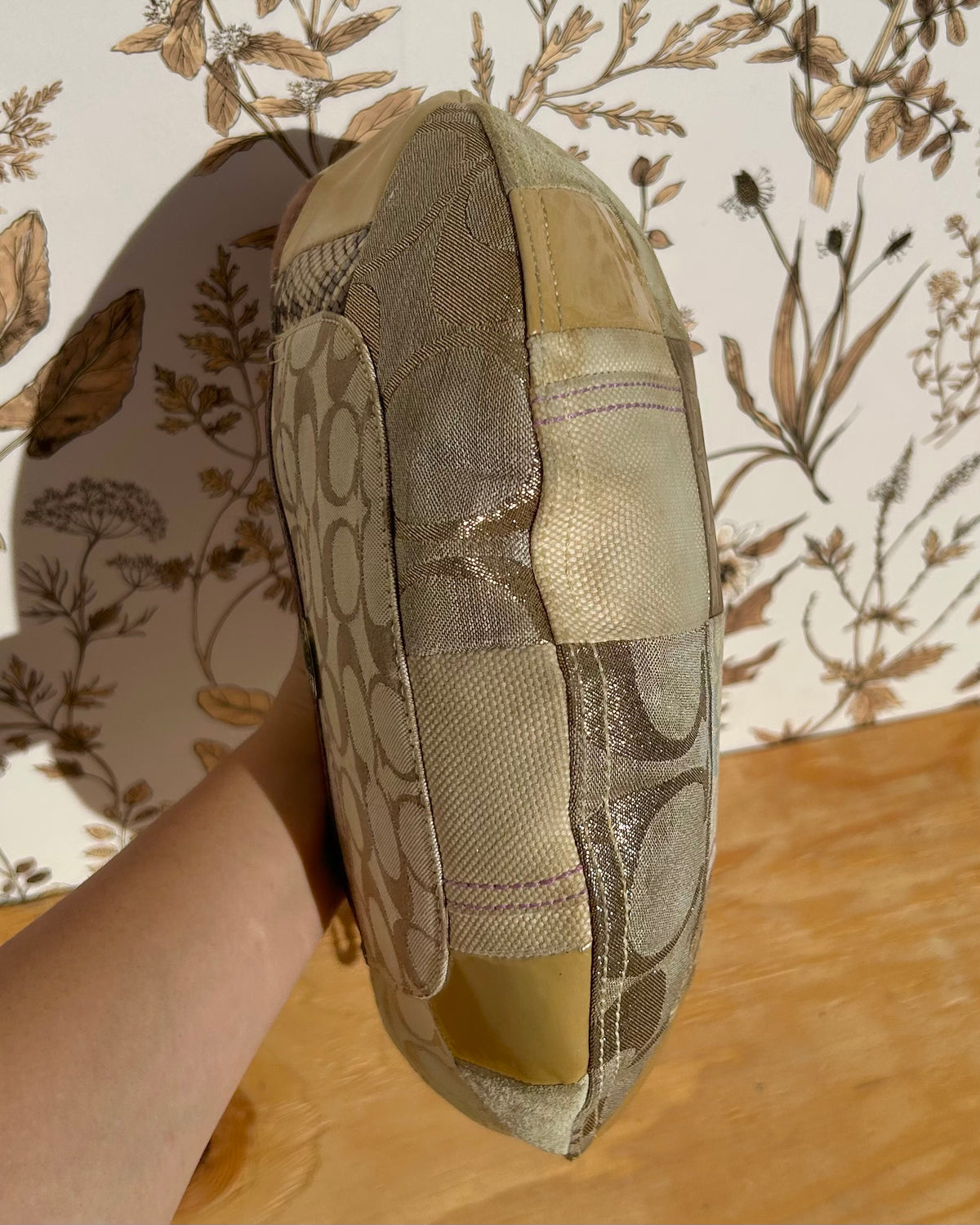 Vintage Coach Patchwork Hobo Shoulder Bag