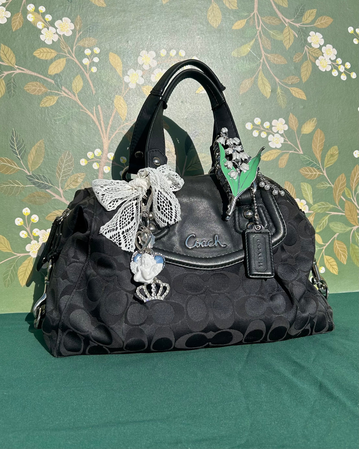 Coach Ashley Monogram Satchel Handbag