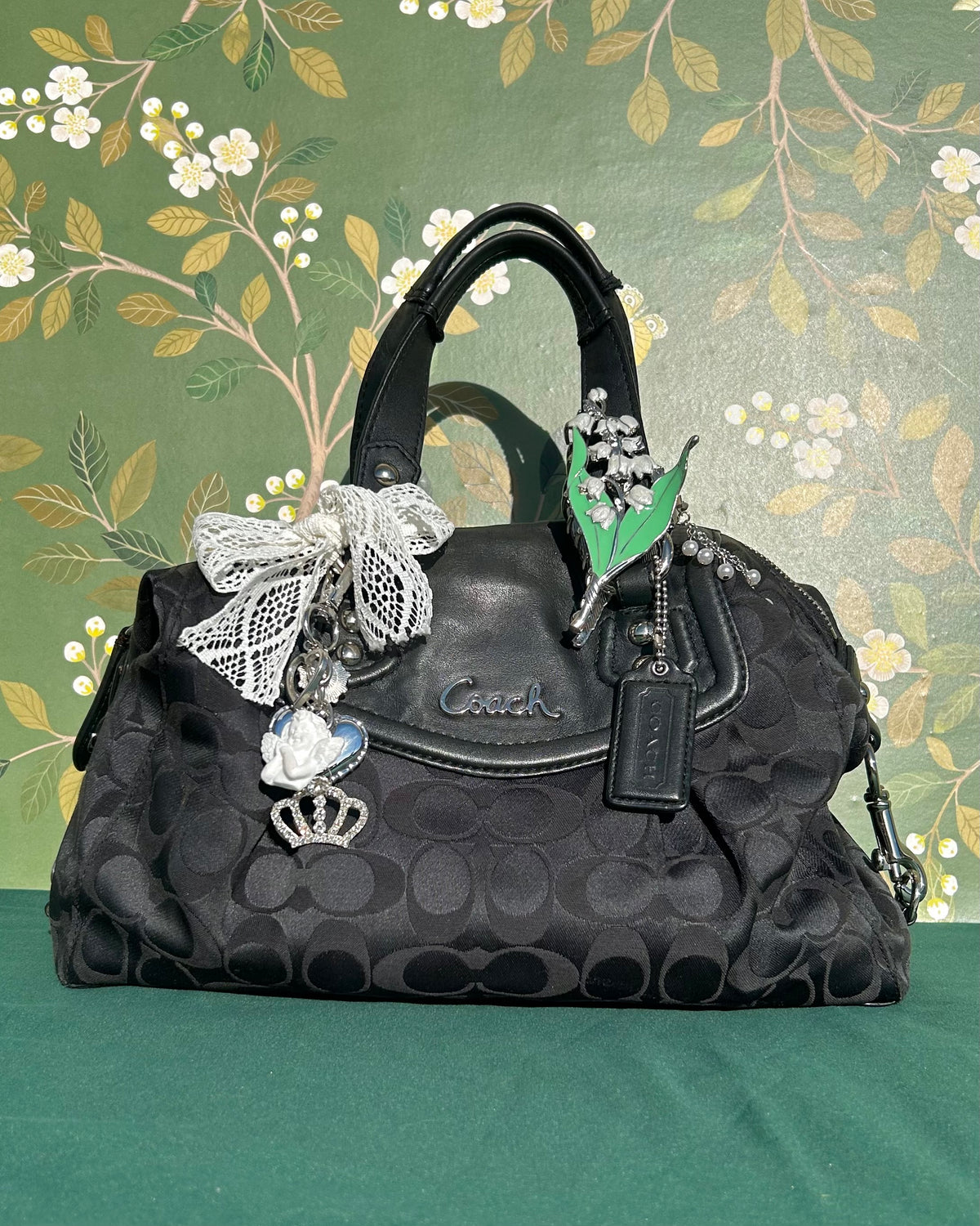 Coach Ashley Monogram Satchel Handbag